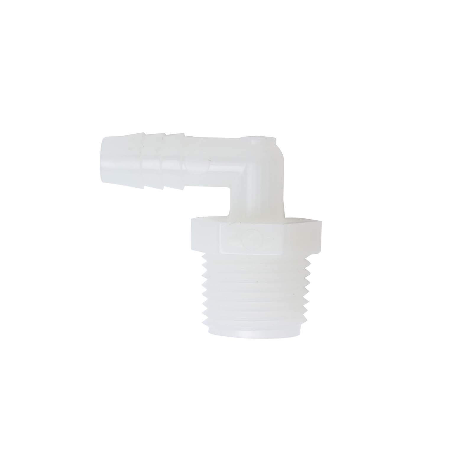 67157P NYLON ELBOW 1/2” X 3/8”, MIP X BARB