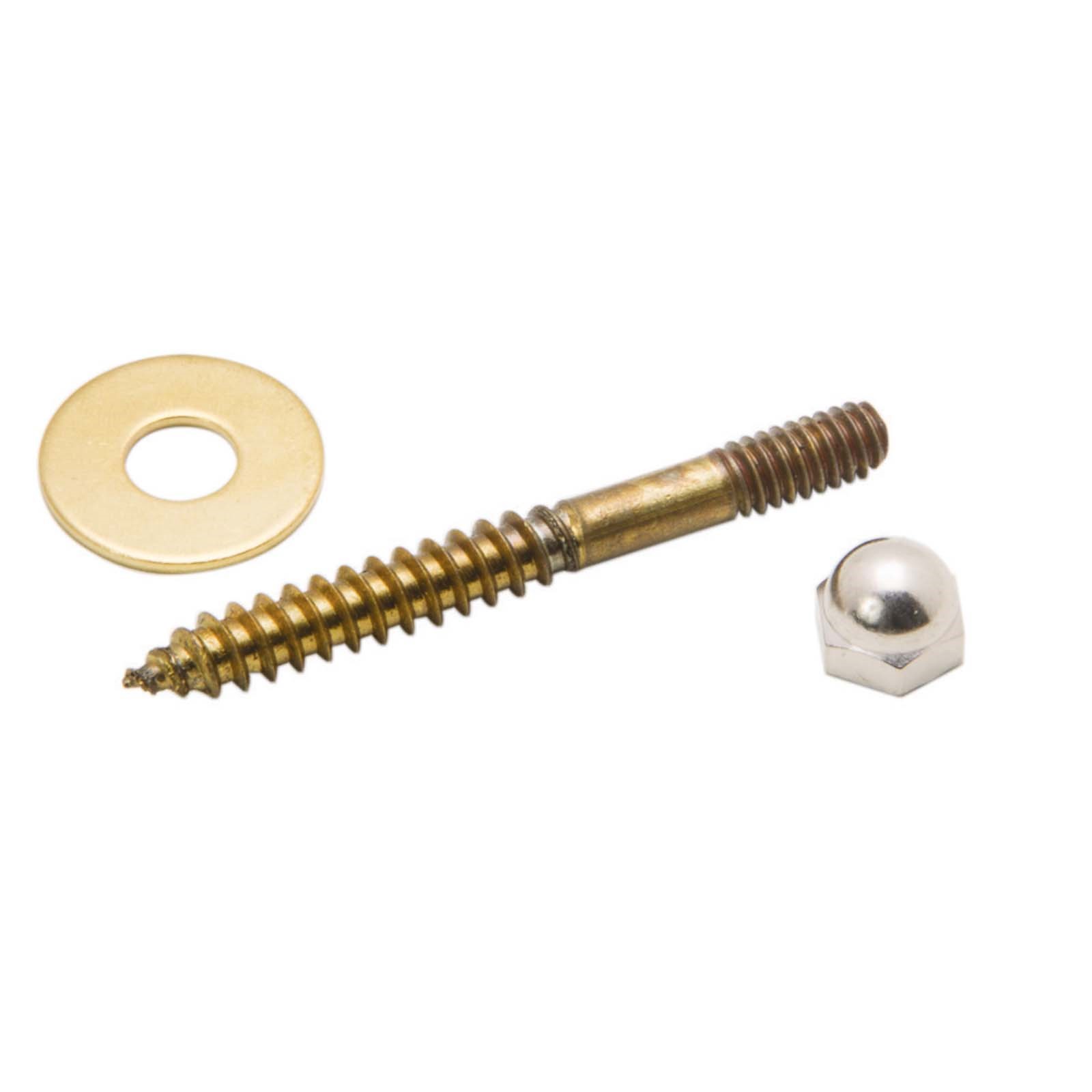 40567 SOLID BRASS CLOSET SCREW, 1/4 X 2-1/2