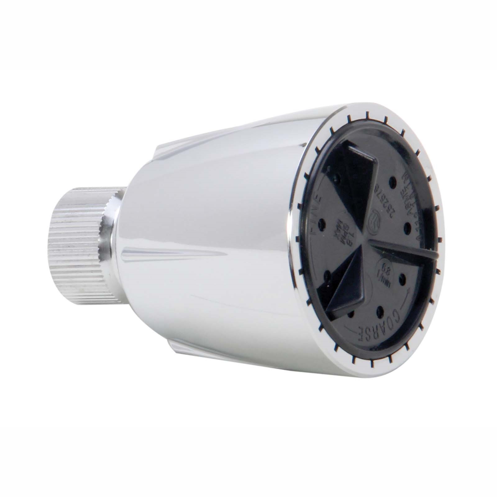 52756W PLASTIC SHOWER HEAD ADJUSTABLE - 2 FACE, CHROME