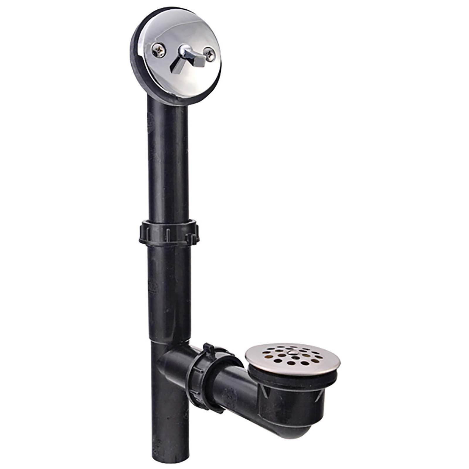 50961 PLASTIC BATH WASTE WITH TRIP LEVER BLACK