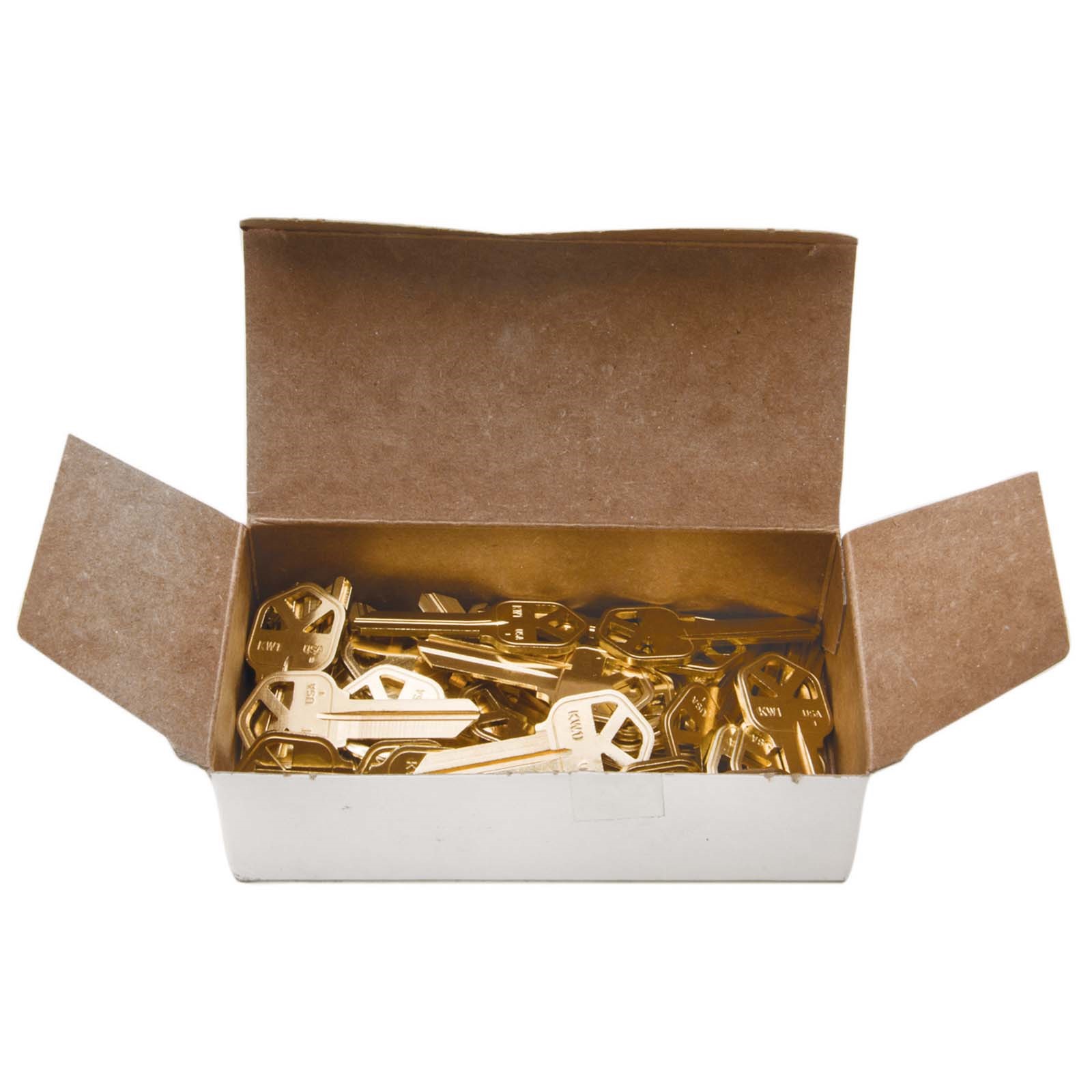63032 BRASS KWIKSET KEY BLANK, 5 PIN, 50/BOX