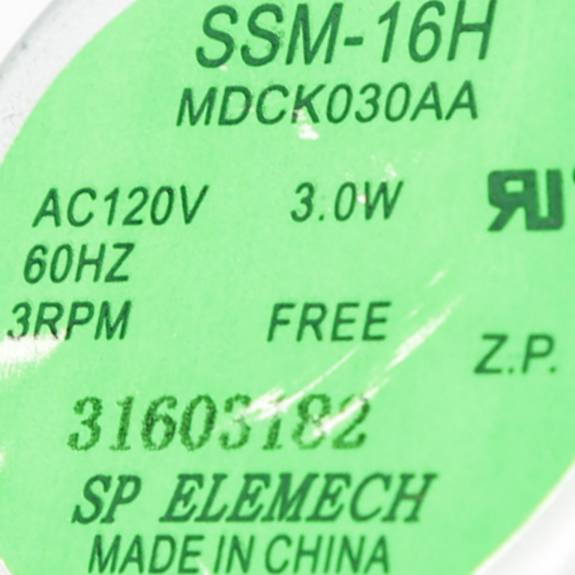 WB26X172 GE Oven T/T Motor