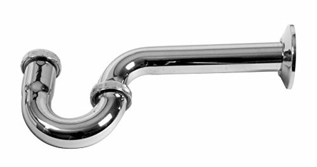 57771 1-1/4 P-TRAP W/DIE CAST NUTS 17GA, CH