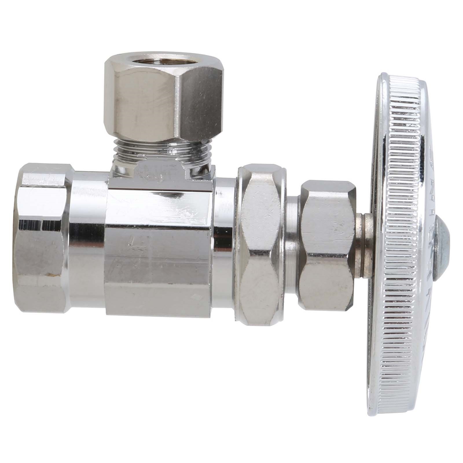 53336NL 3/8 FIP X 3/8 OD COMPRESSION CHROME PLATED BRASS (