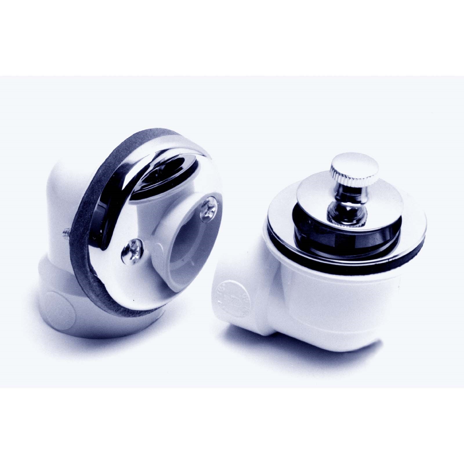 53400 PVC SCH 40 LIFT-N-TURN HALF WASTE PVD POLISHED BRA
