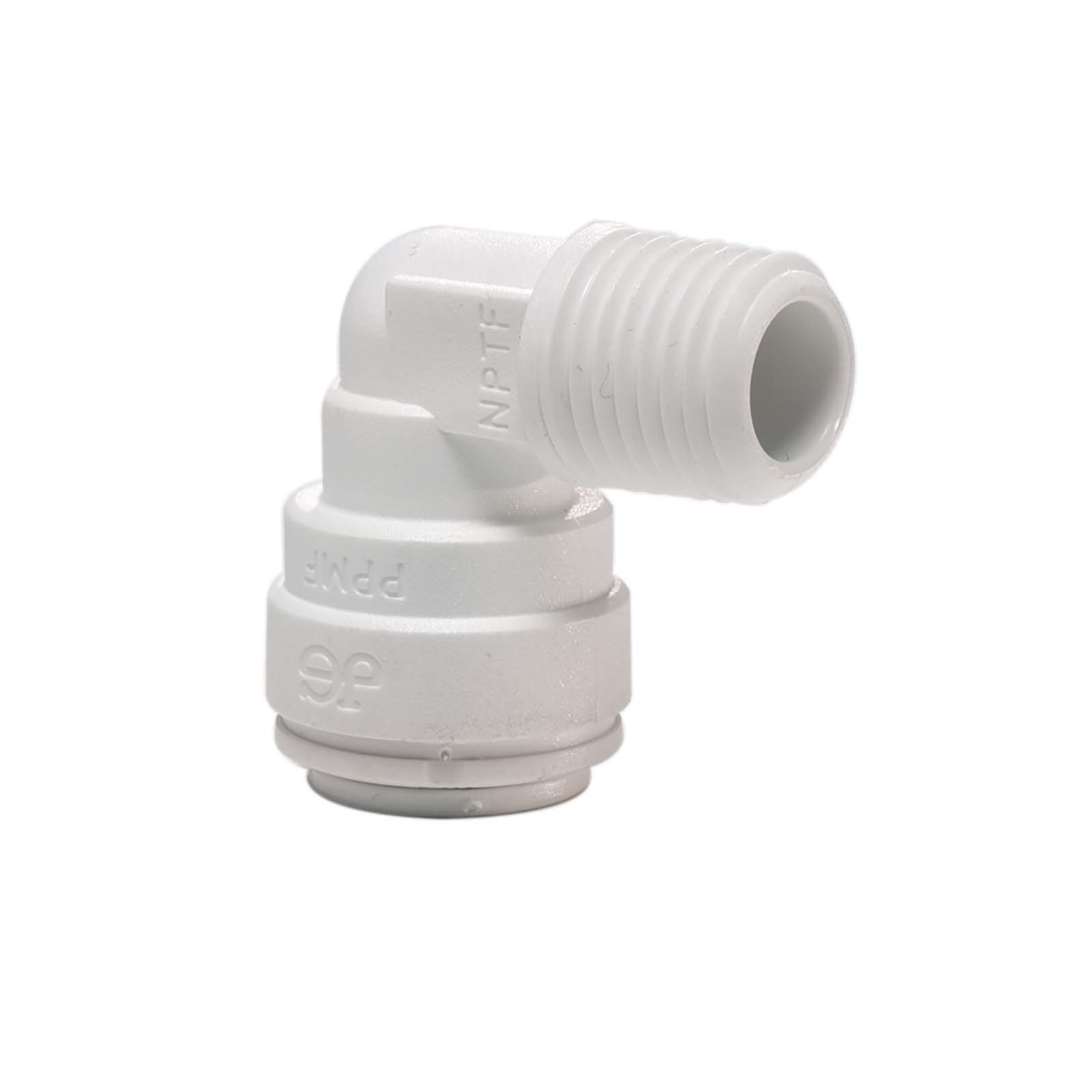 53173 JG INCH PP FIXED 90° ELBOW 1/4” X 1/8” NPTF