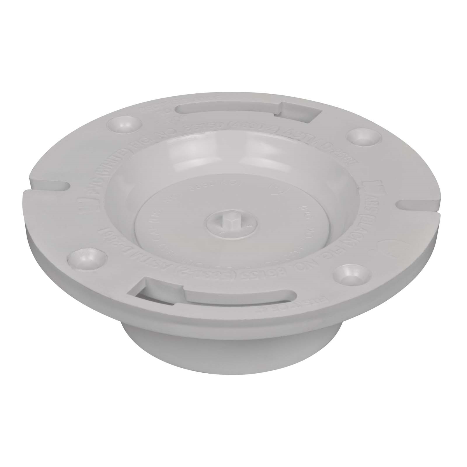 55558 4830KO CLOSET FLANGE, 3 ID X 4 OD, PVC