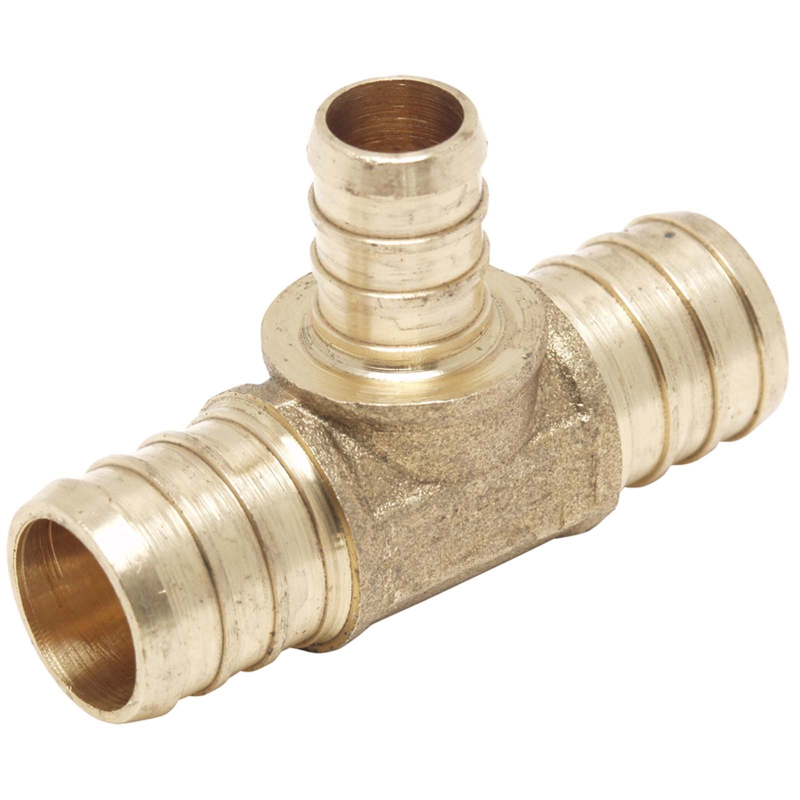 83654NL 3/4 X 3/4 X 1/2 PEX PROSERIES BRASS REDUCING TEE
