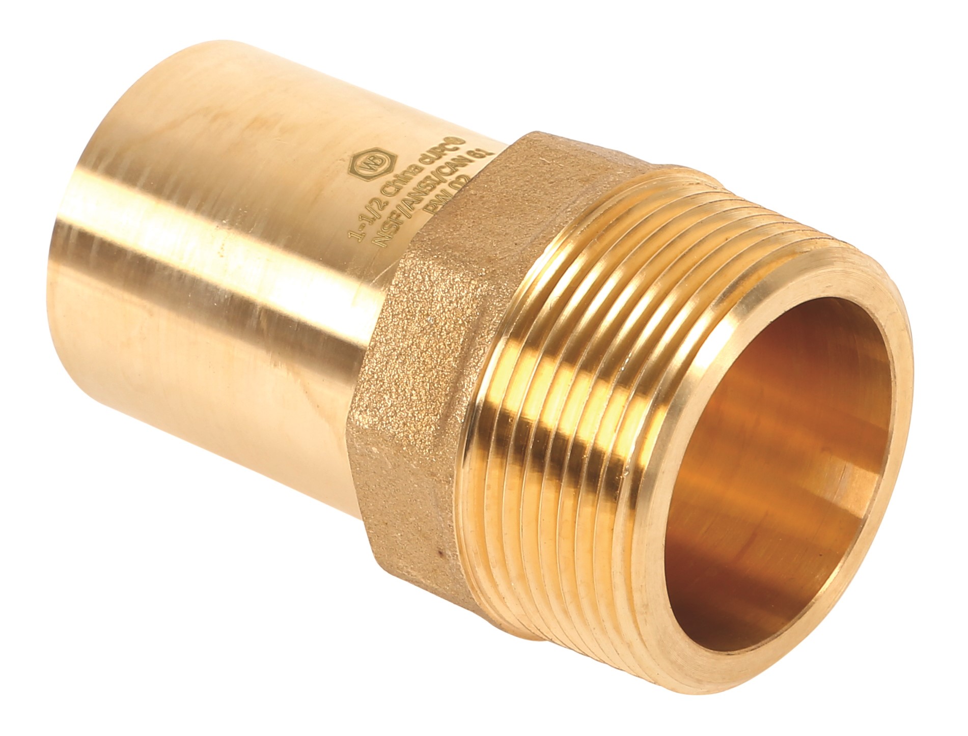 83731 1-1/2 MPT X 1-1/2 FTG BRASS ADAPTER
