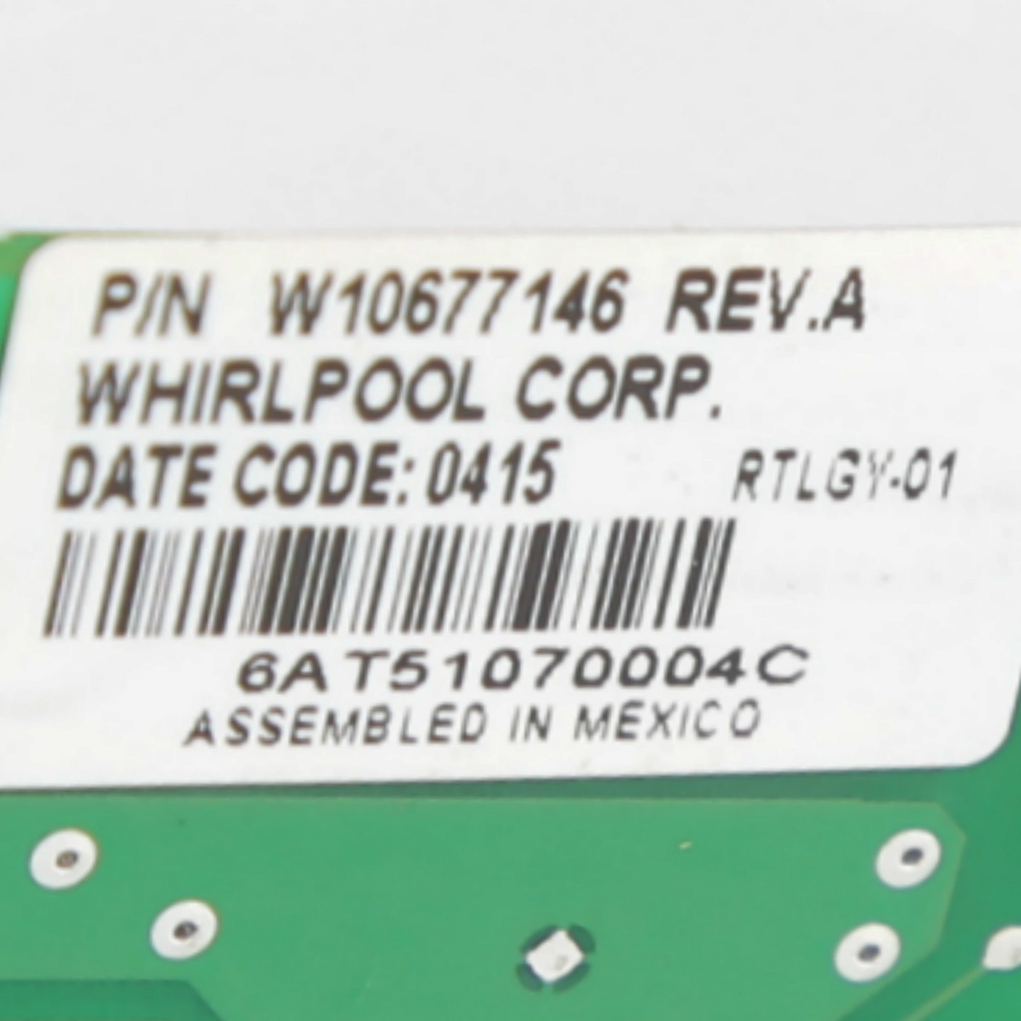Whirlpool WPW10677146