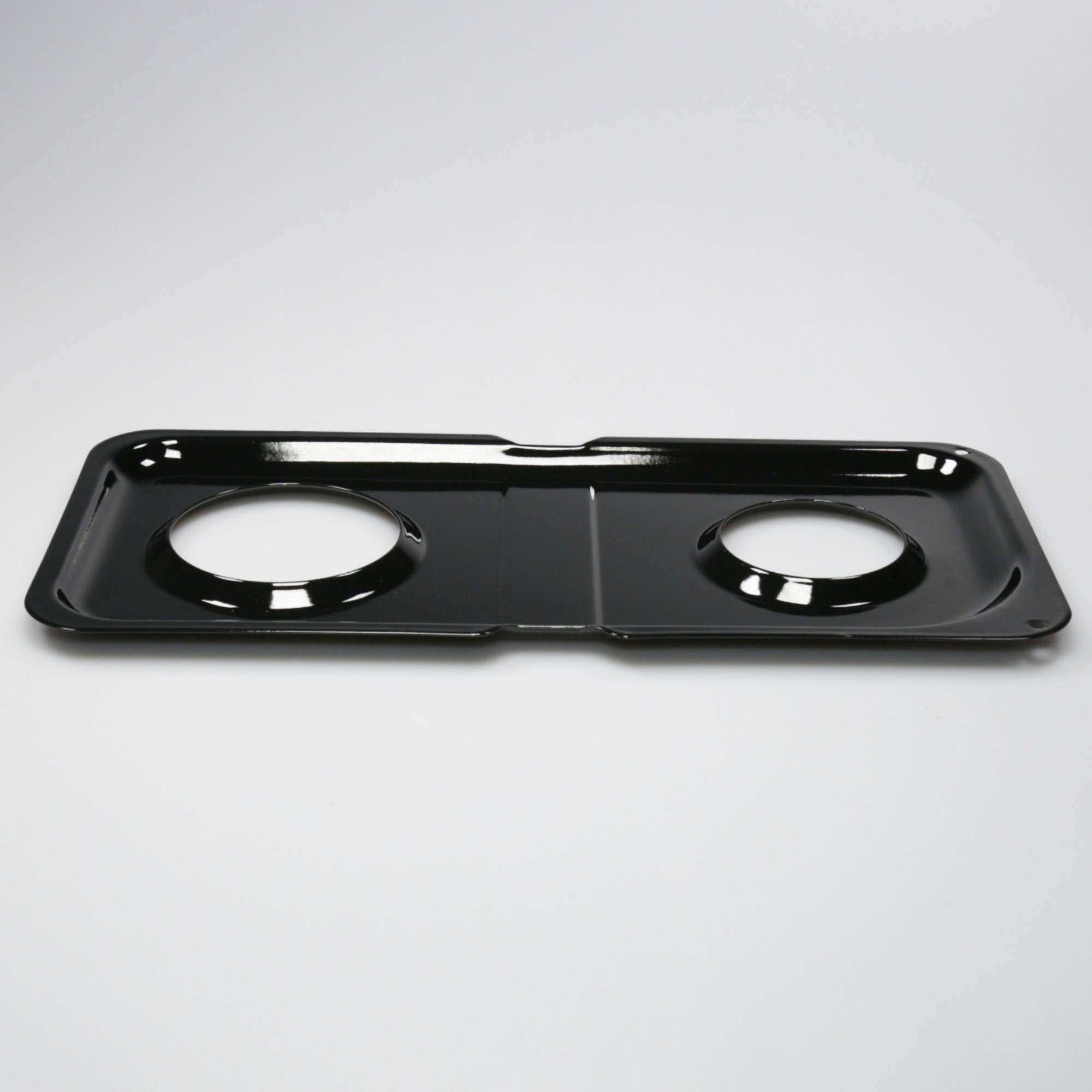 WB34K10009 GE Oven Double Burner Drip Pan Black