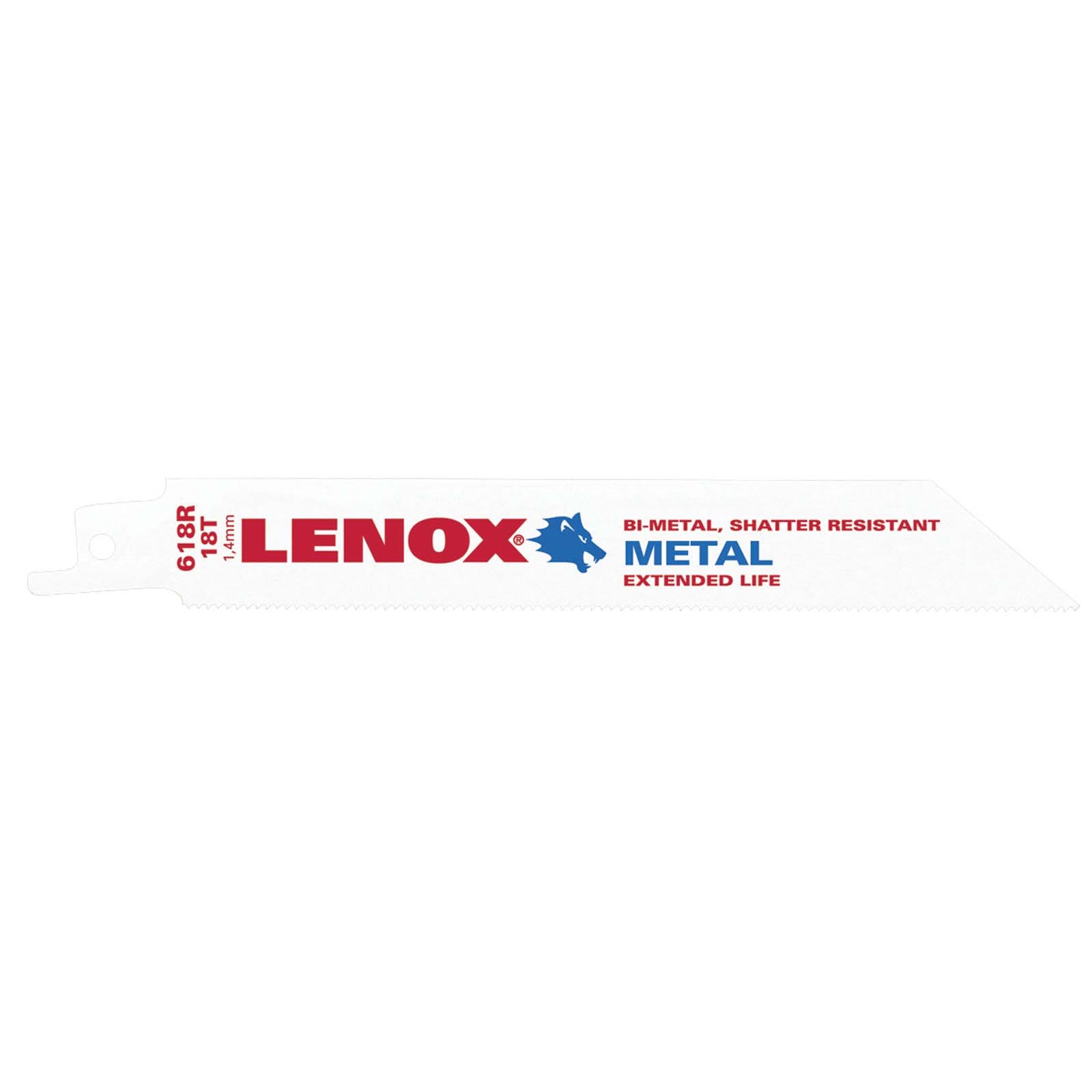 20942 6 18TPI RECIPROCATING SAW BLADE, METAL (5 PACK)