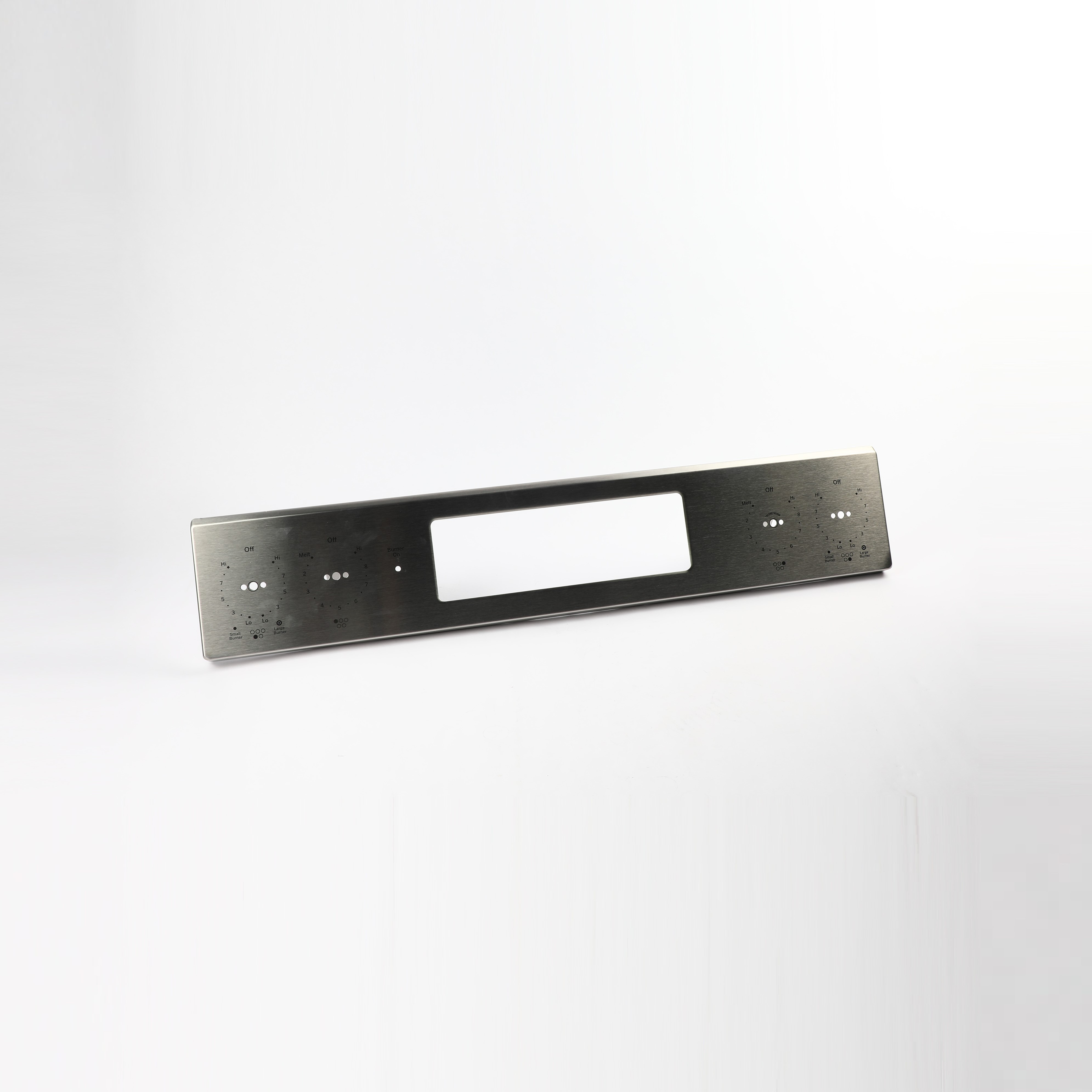 WB07X33621 STAINLESS CONTROL PANEL OVERLAY