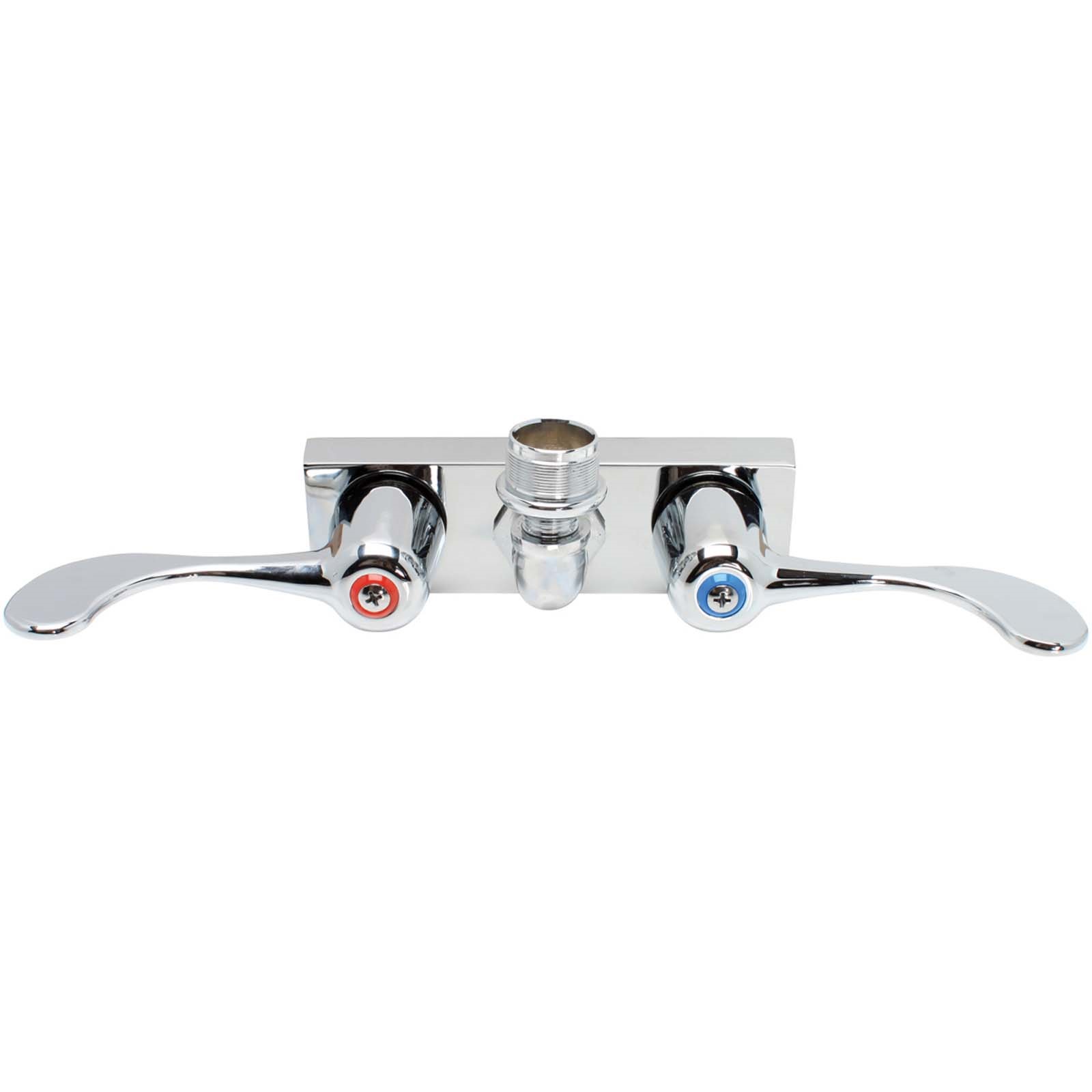 93330 WALLMOUNT 4 CTRS WRIST BLADE HDLES, LESS SPOUT