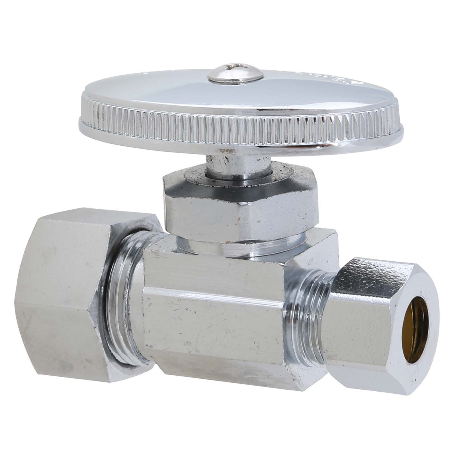 83246NL 5/8 OD COMPRESSION X 3/8 COMPRESSION CHROME BRASS