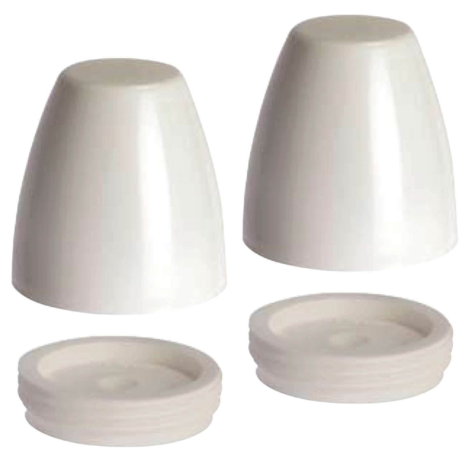 40532 SMARTCAP WHITE PLASTIC CLOSET BOLT COVER CAP AND B