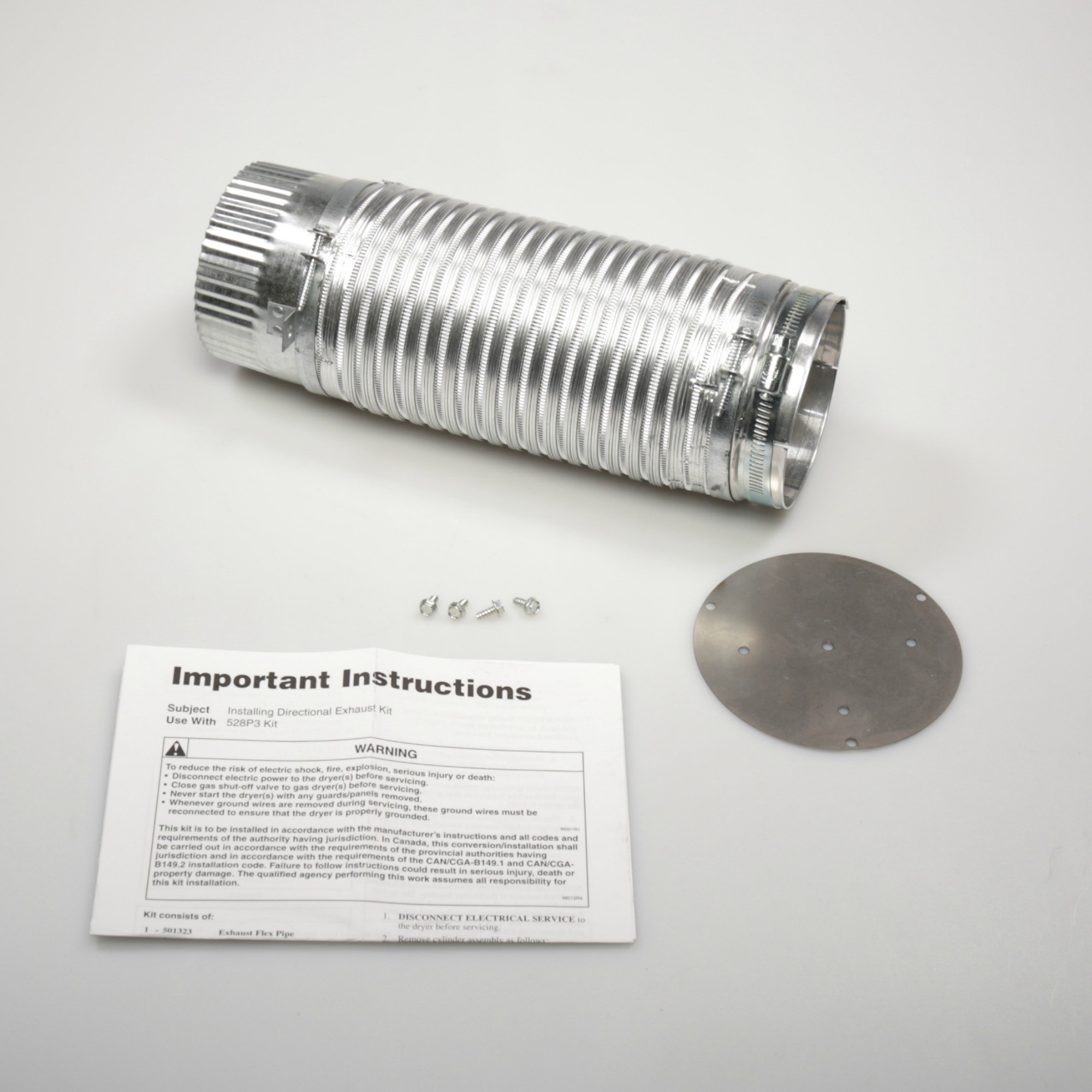528P3 Speed Queen Directional Exhaust Kit
