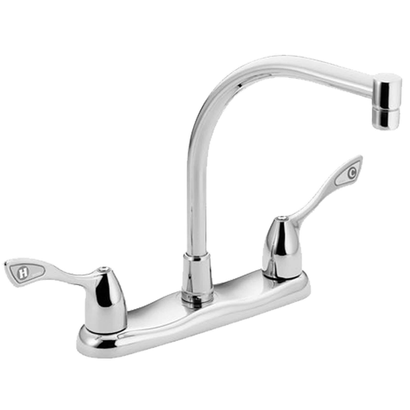 830854 M-BITION TWO HANDLE KITCHEN FAUCET, LESS SPRAY, CH