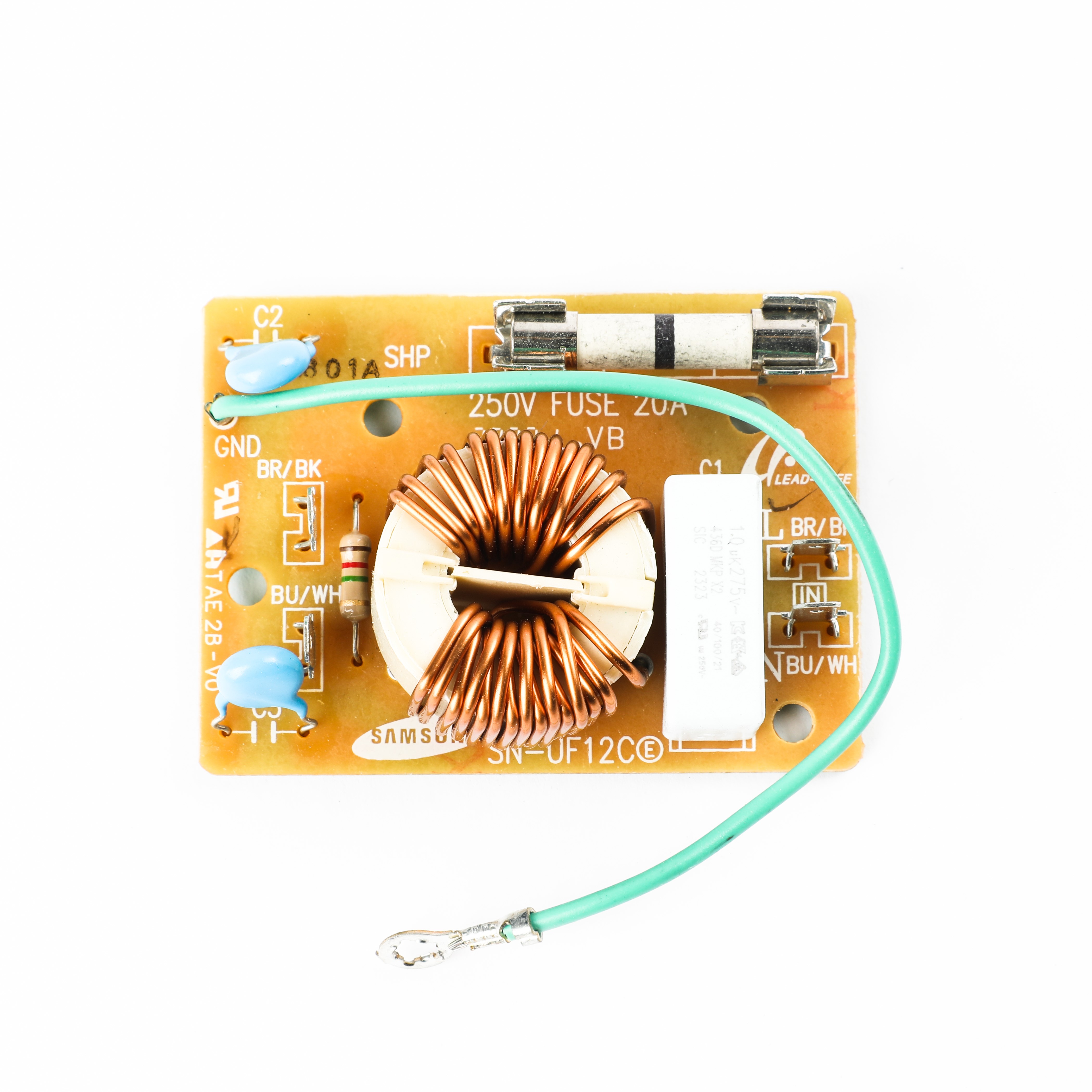 DE96-00400C ASSY NOISE FILTER;SN-UF12C,250V/20A,250V
