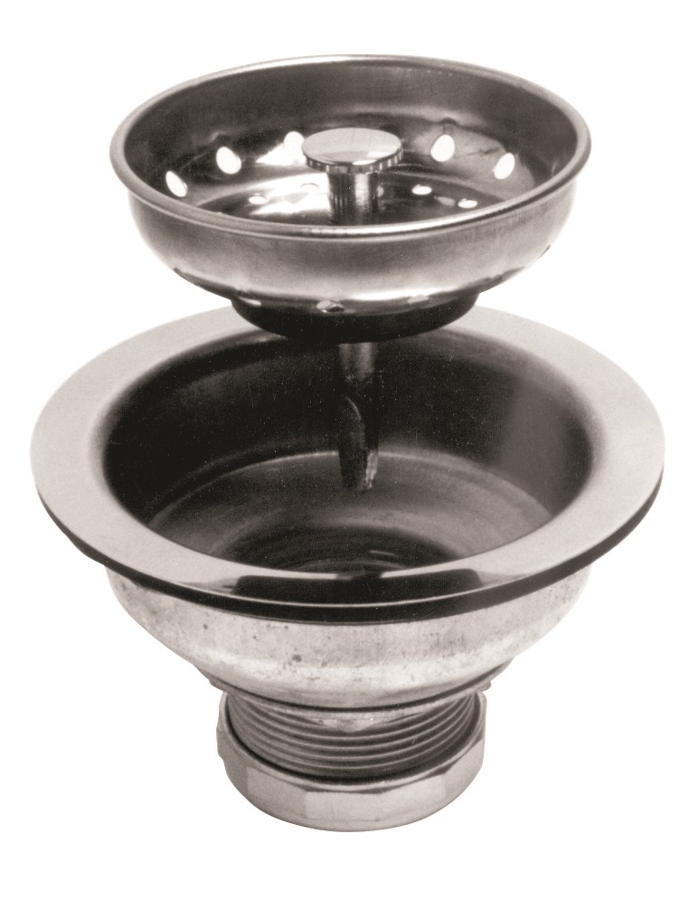 50733 POLISHED STAINLESS STEEL ECONOMY DEEP DISH SINK ST