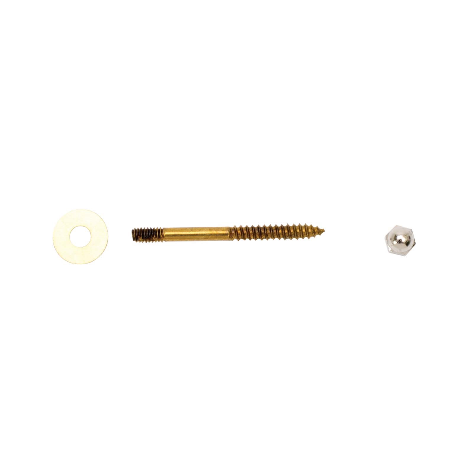 40568 SOLID BRASS CLOSET SCREW, 1/4 X 3