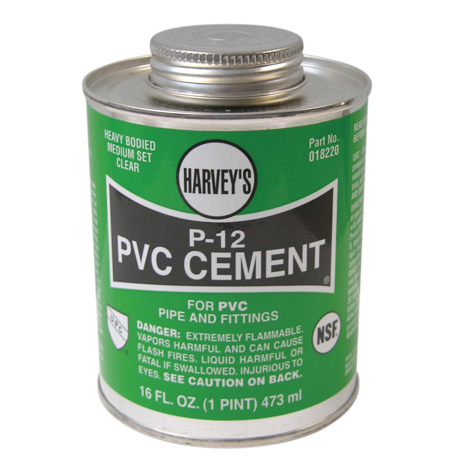 97546 HARVEY 018220-12 HEAVY BODIED P-12 PVC CEMENT, 16