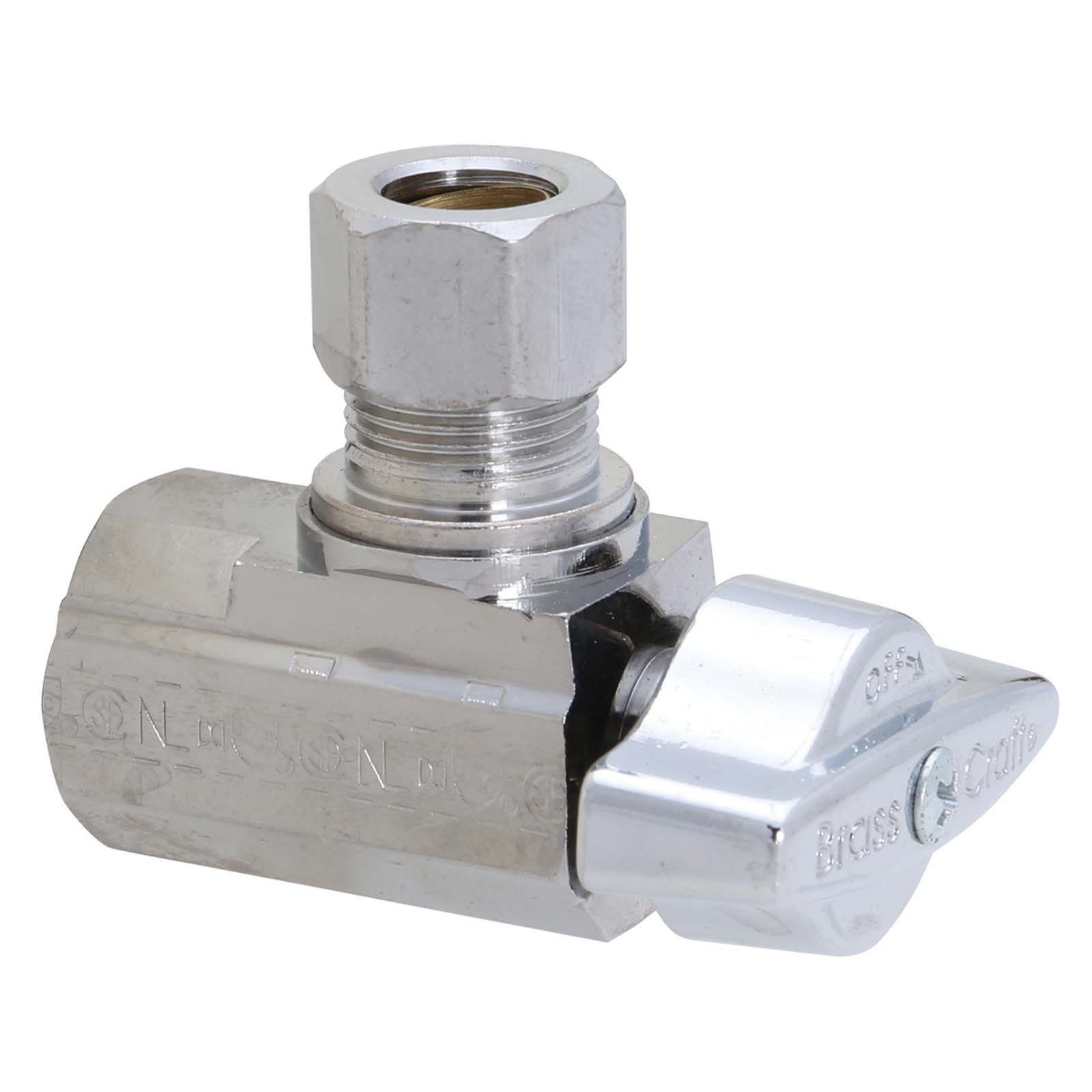 83402NL 3/8 FIP X 3/8 OD COMPRESSION CHROME PLATED BRASS (