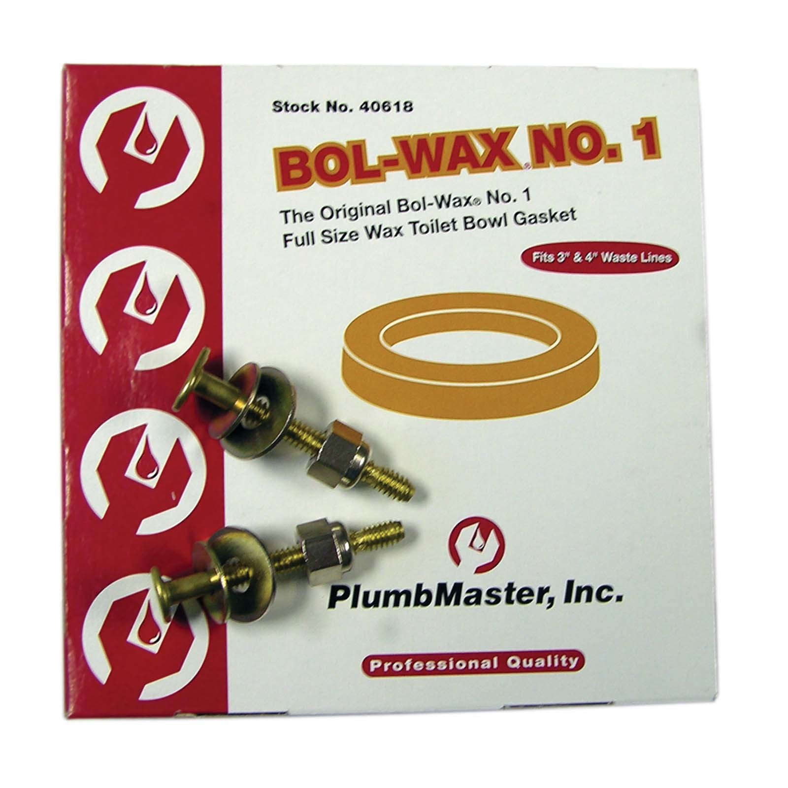 40638 WAX RING L/SLEEVE & SOLID BRASS CLOSET BOLTS