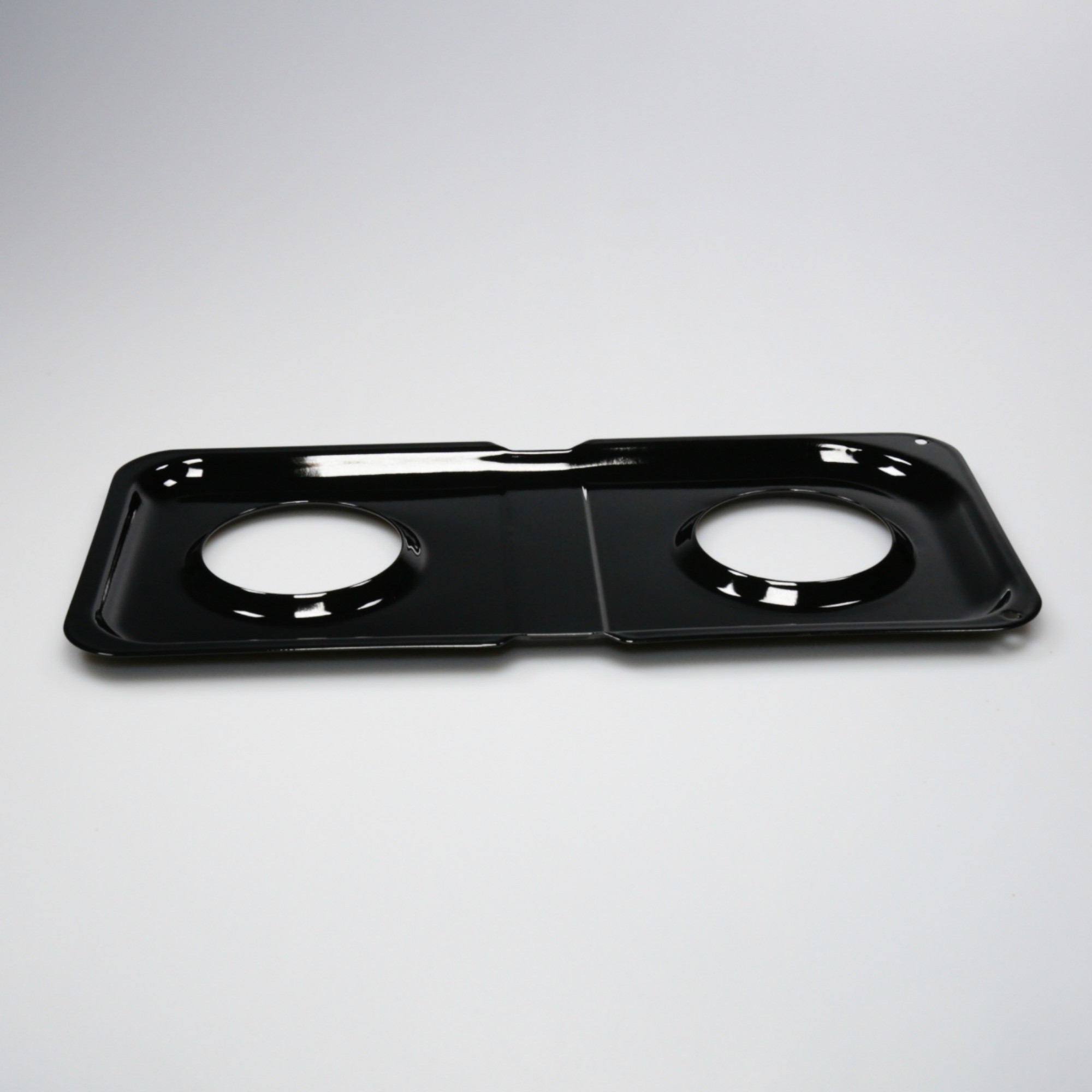 WB34K10010 GE Oven Double Burner Drip Pan Black
