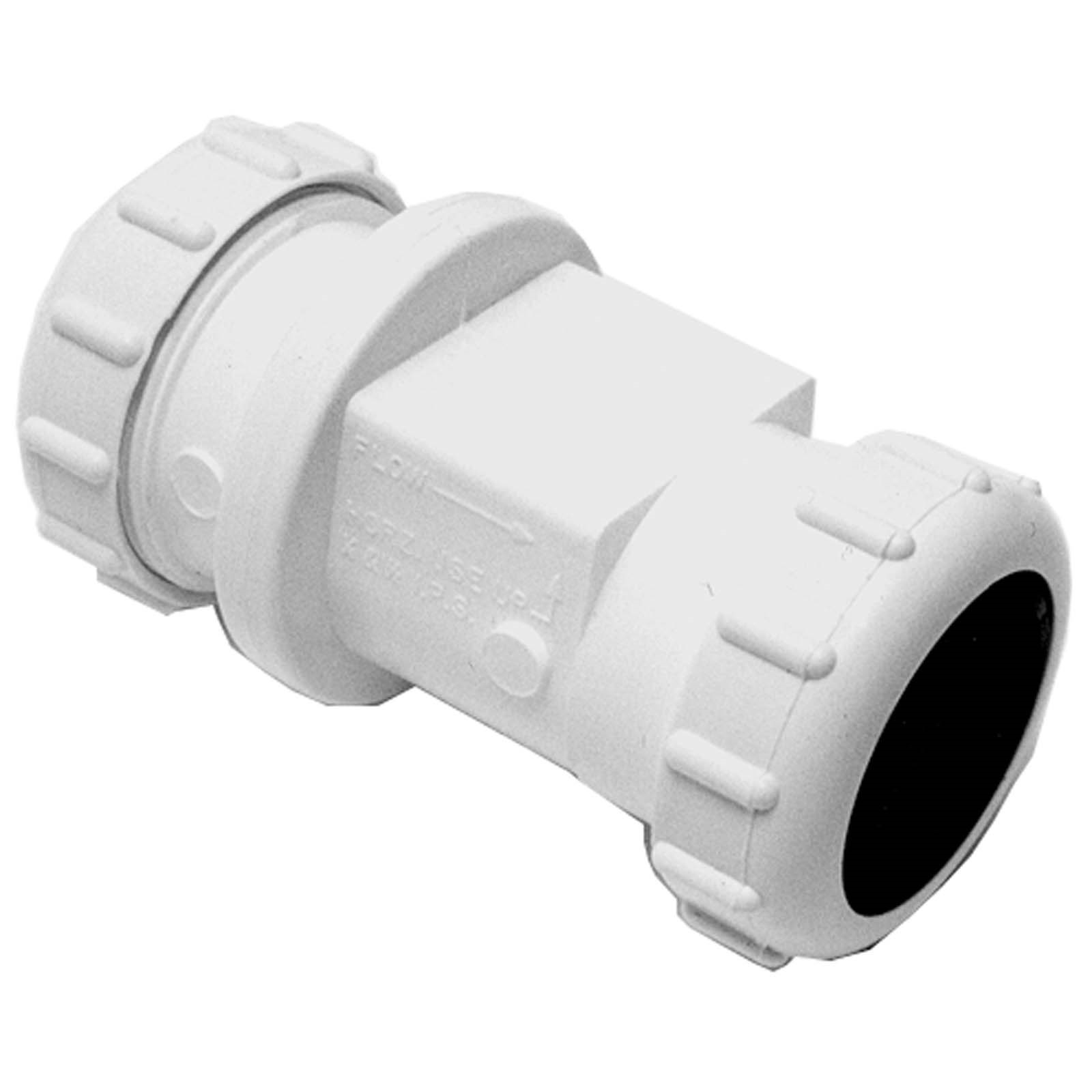 53421W PVC SWING CHECK VALVE 1-1/4 OR 1-1/2