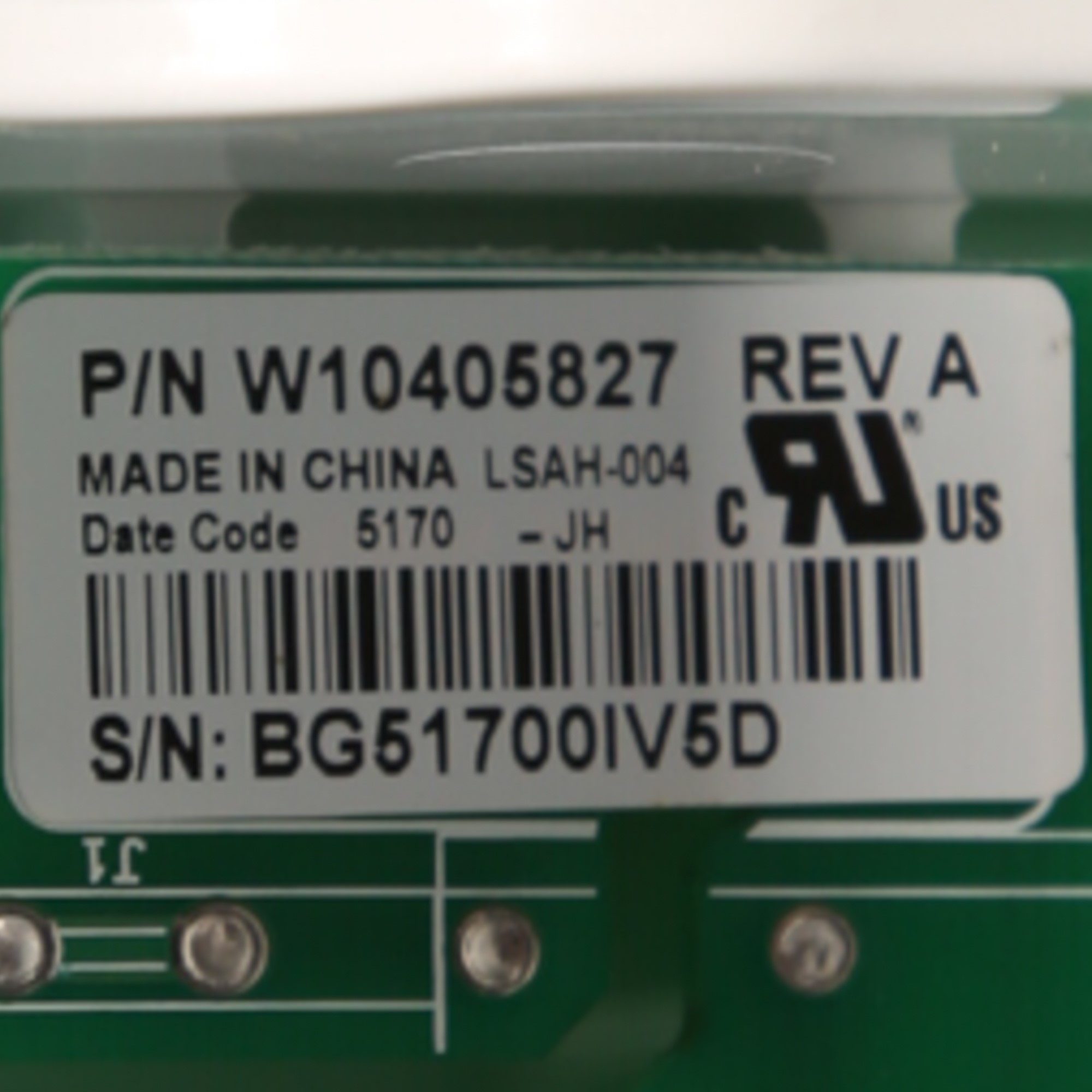Whirlpool WPW10405827