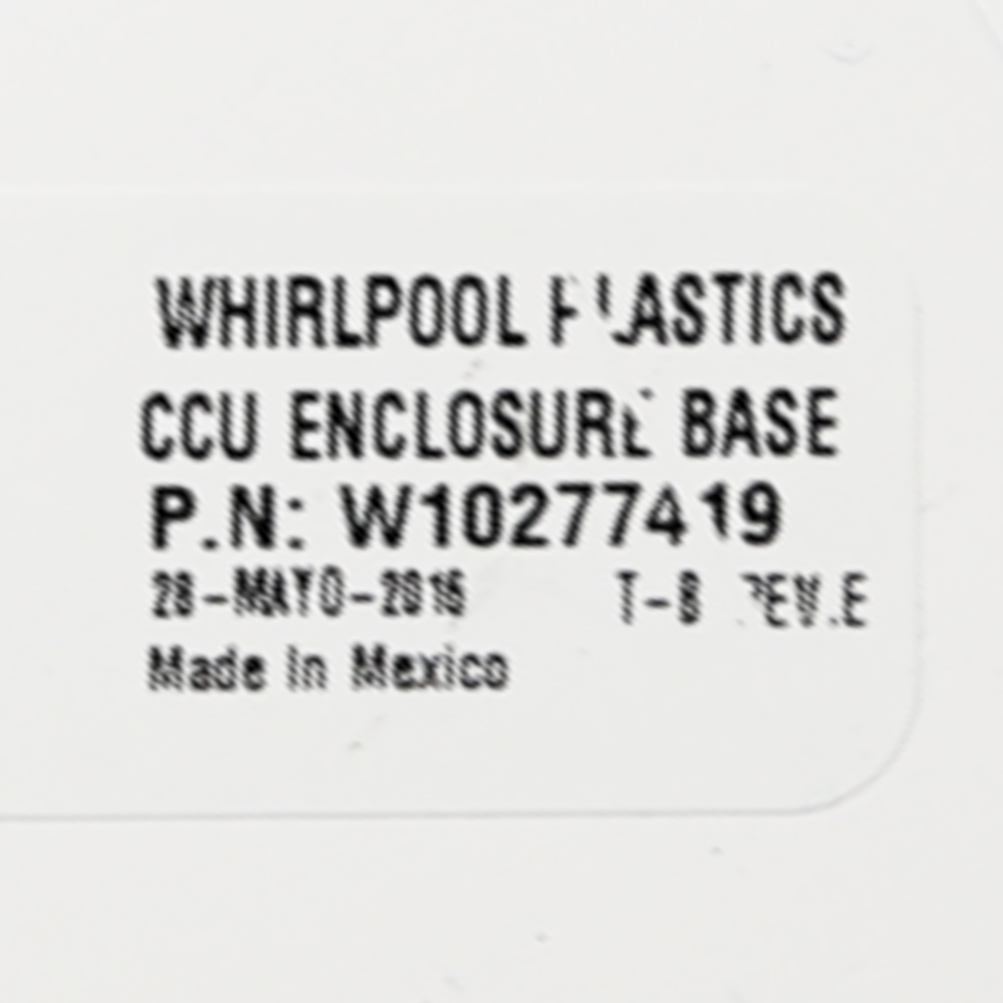 Whirlpool WPW10525359