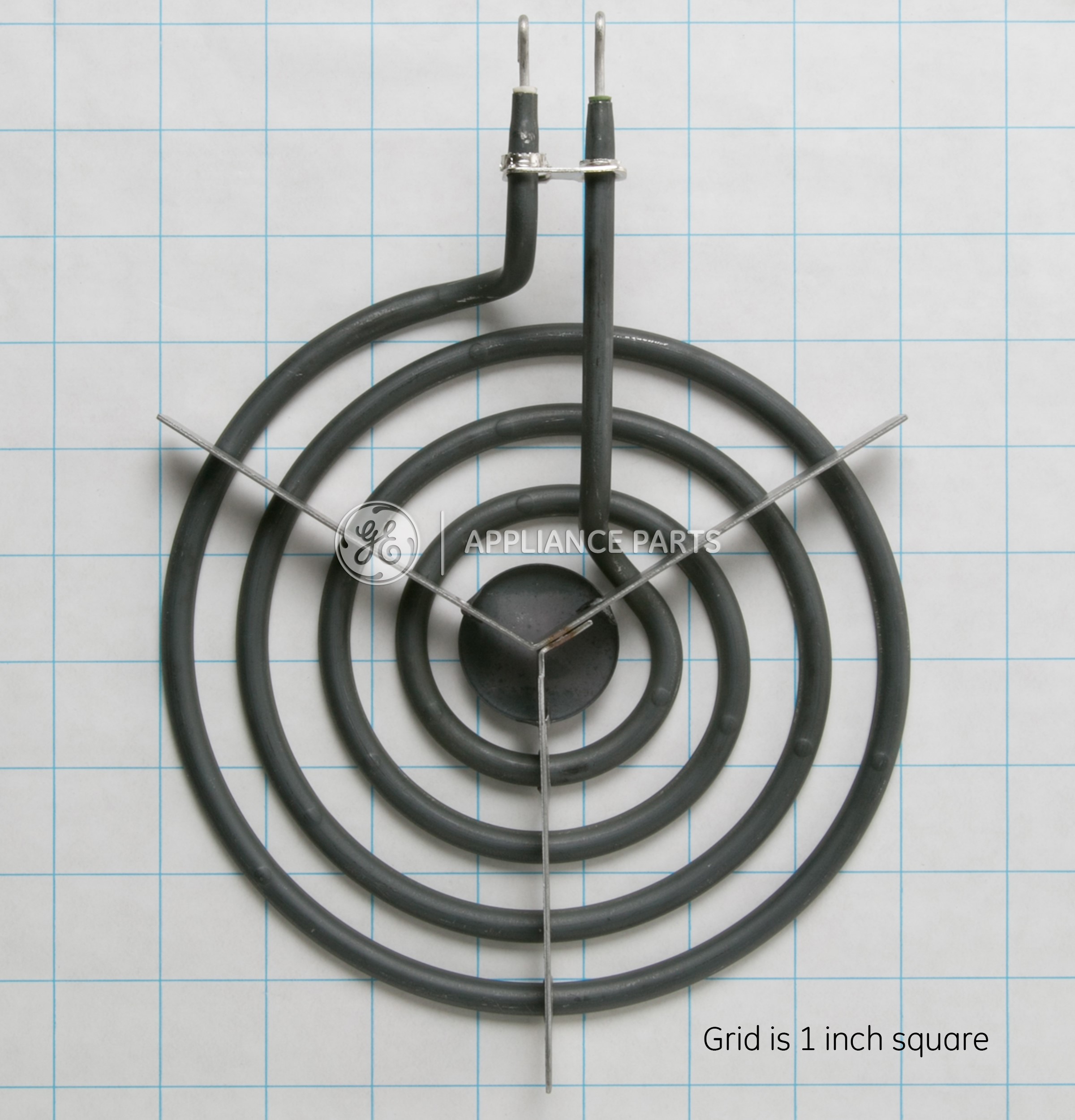 WB30X253 GE Oven Burner Surface Unit Element 8" 4t 2100w Black Medalion
