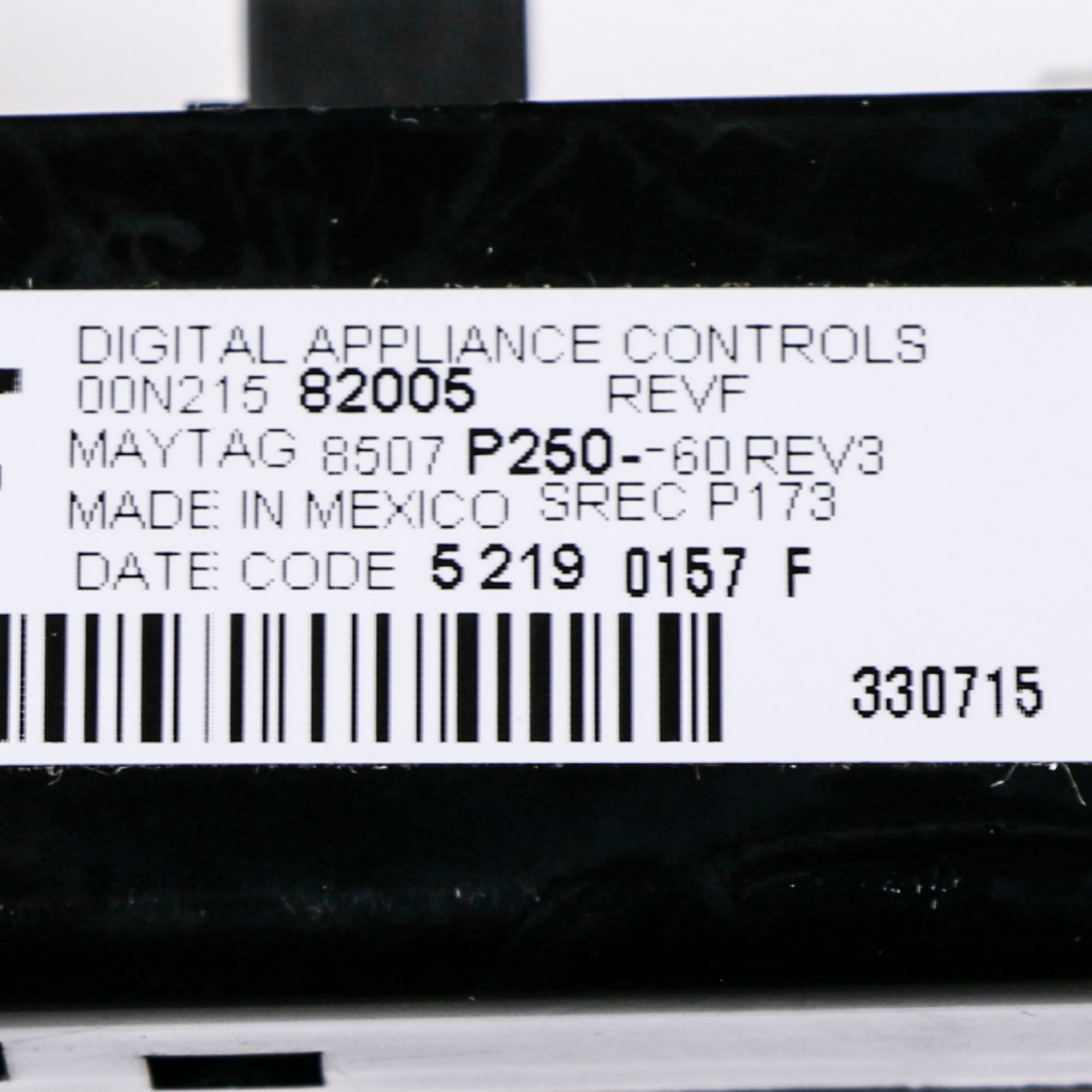 5701M754-60 - KIT,CLK/OVERLAY M1 BLK M