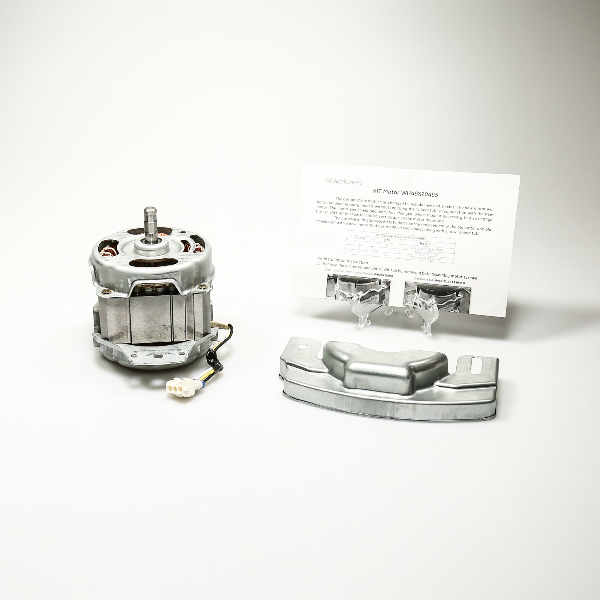 WH49X20495 GE Washer Kit Motor & Shield Tub