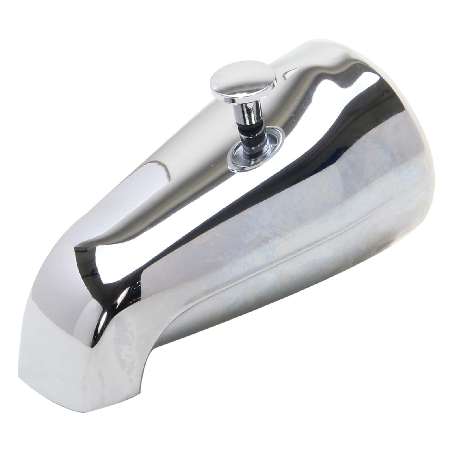 52580 CHROME TUB SPOUT 1/2 & 3/4 IP, WITH DIVERTER