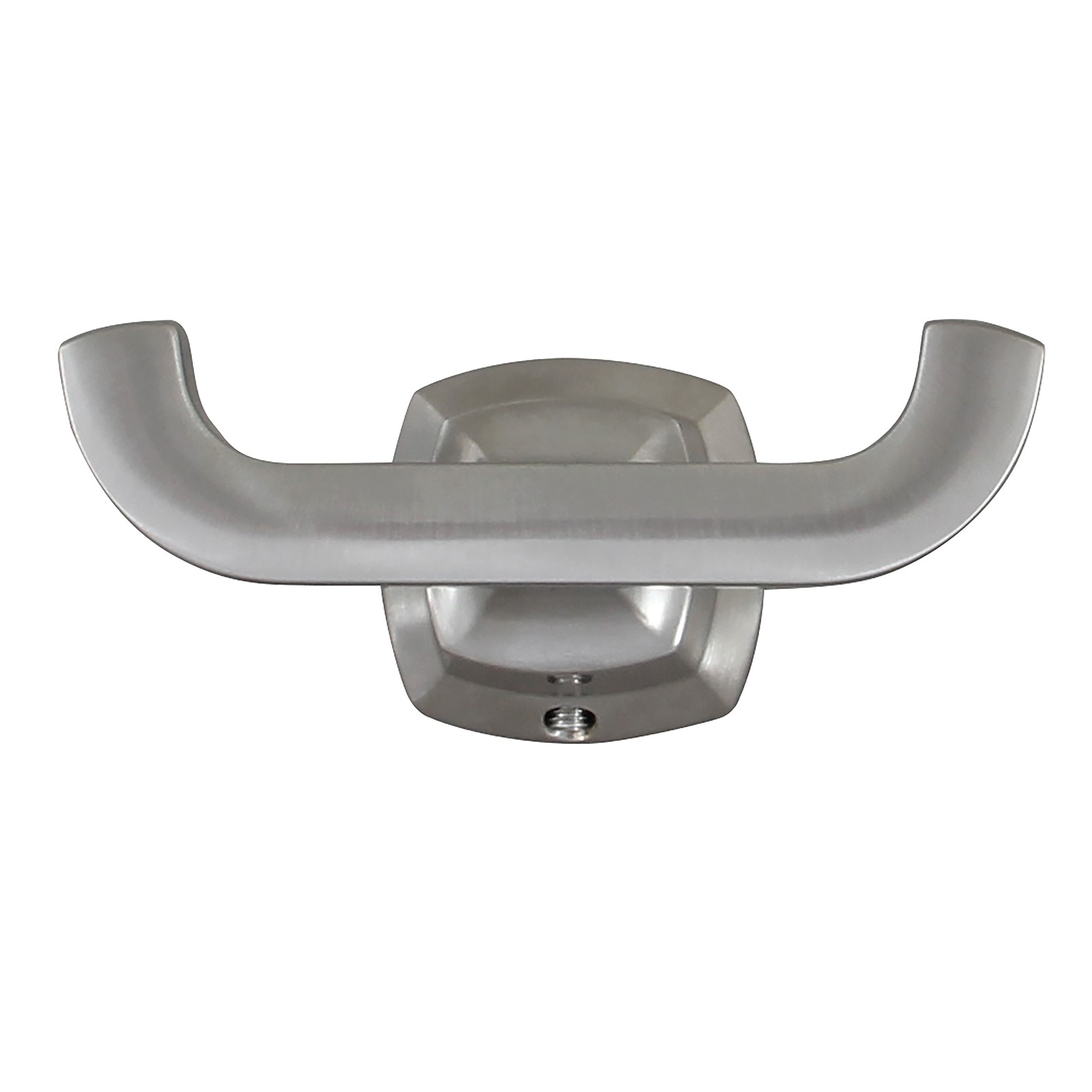 81652 ARCHITEC DOUBLE CLOTHES HOOK, BRUSHED NICKEL