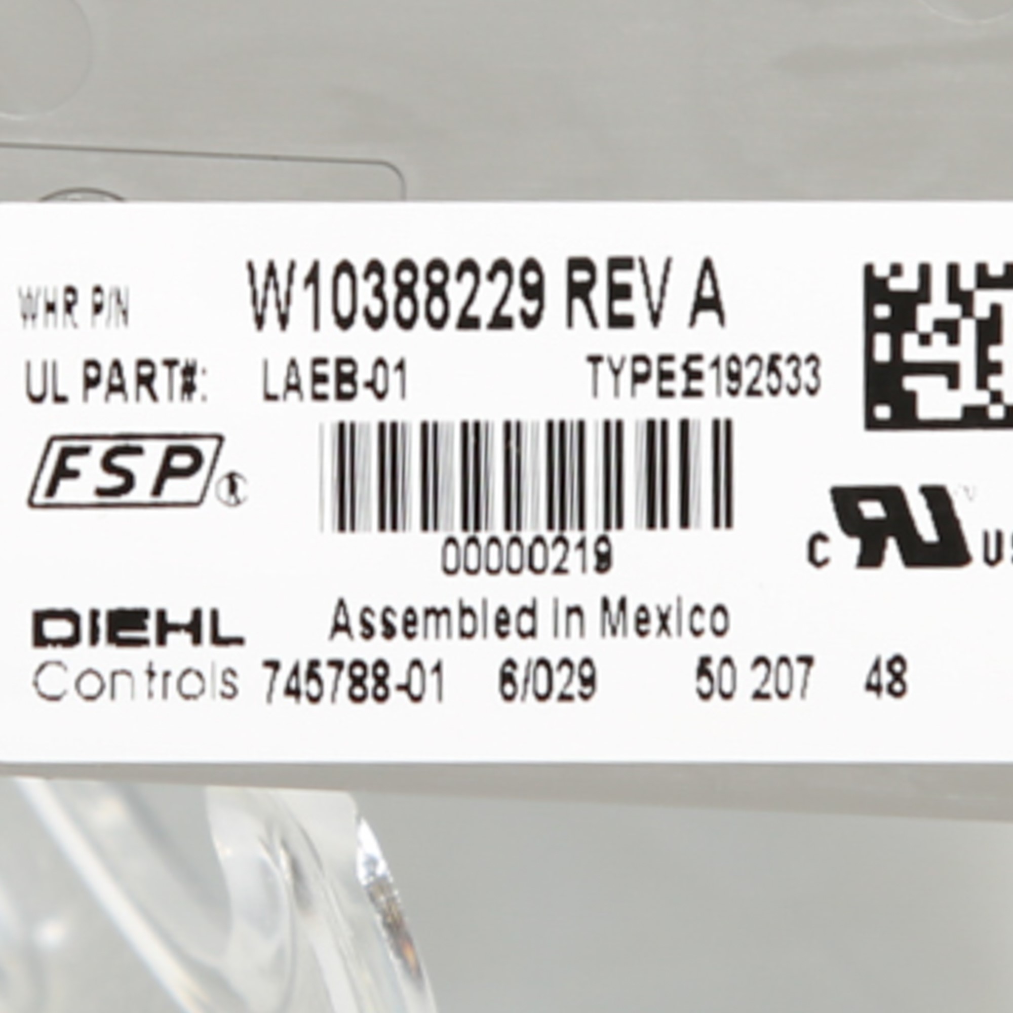 Whirlpool WPW10388229