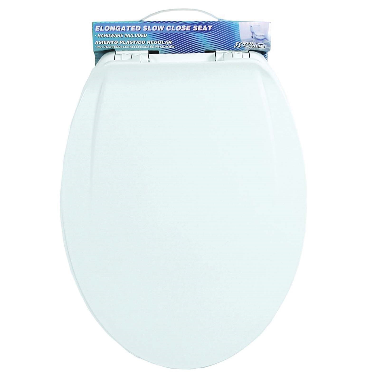 41930 WHITE PLASTIC ECONOMY CLOSED FRONT TOILET SEAT WIT