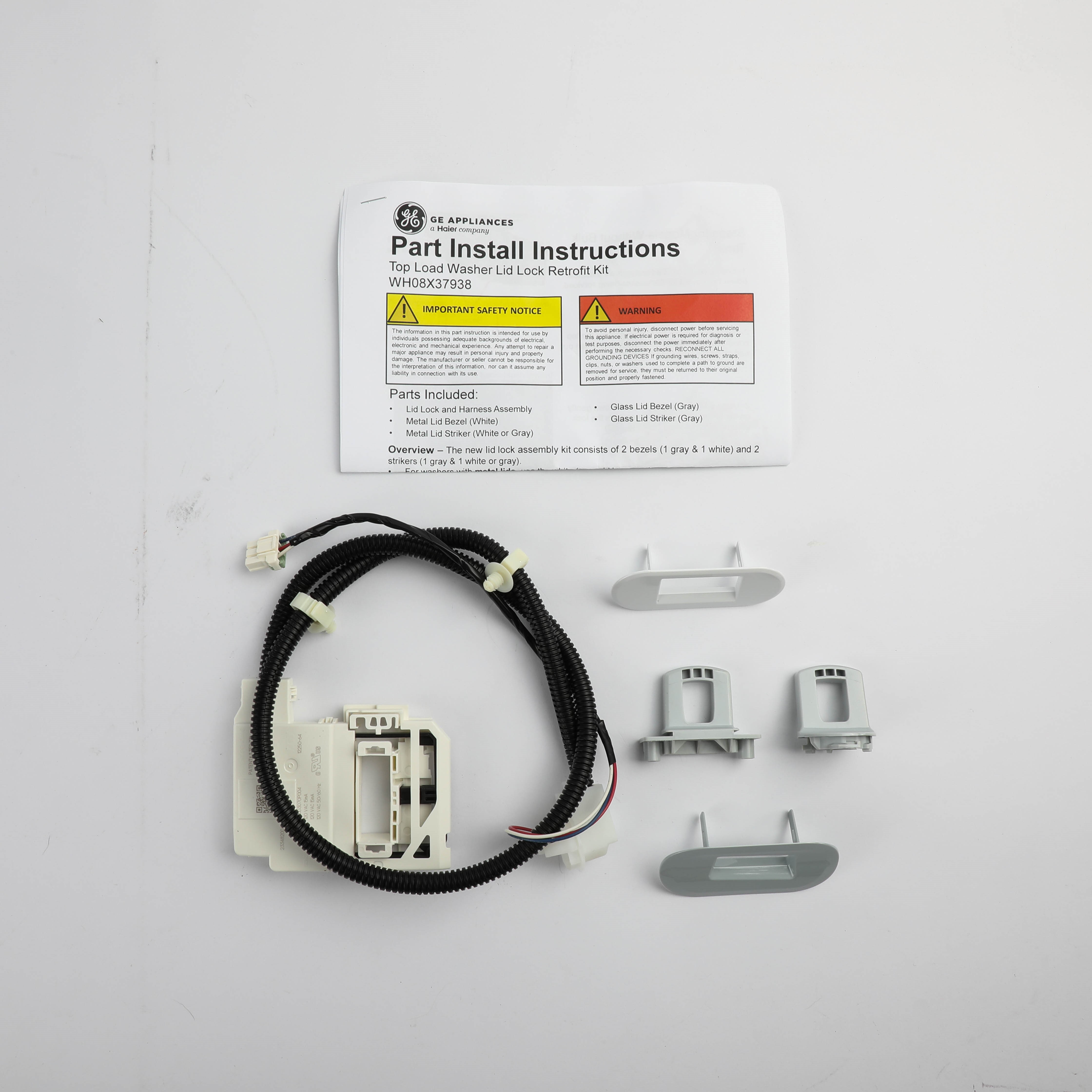 WH08X37938 GE Lid Lock Service Kit