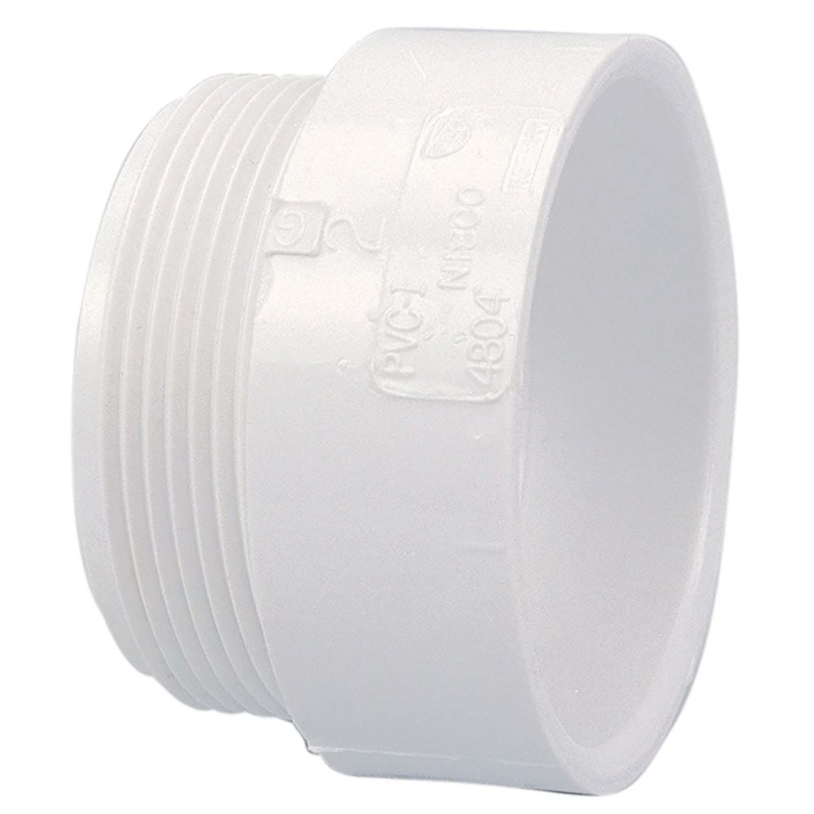59682 1-1/4 X 1-1/4 HUB X MIPT PVC SCH 40 STRAIGHT DWV A