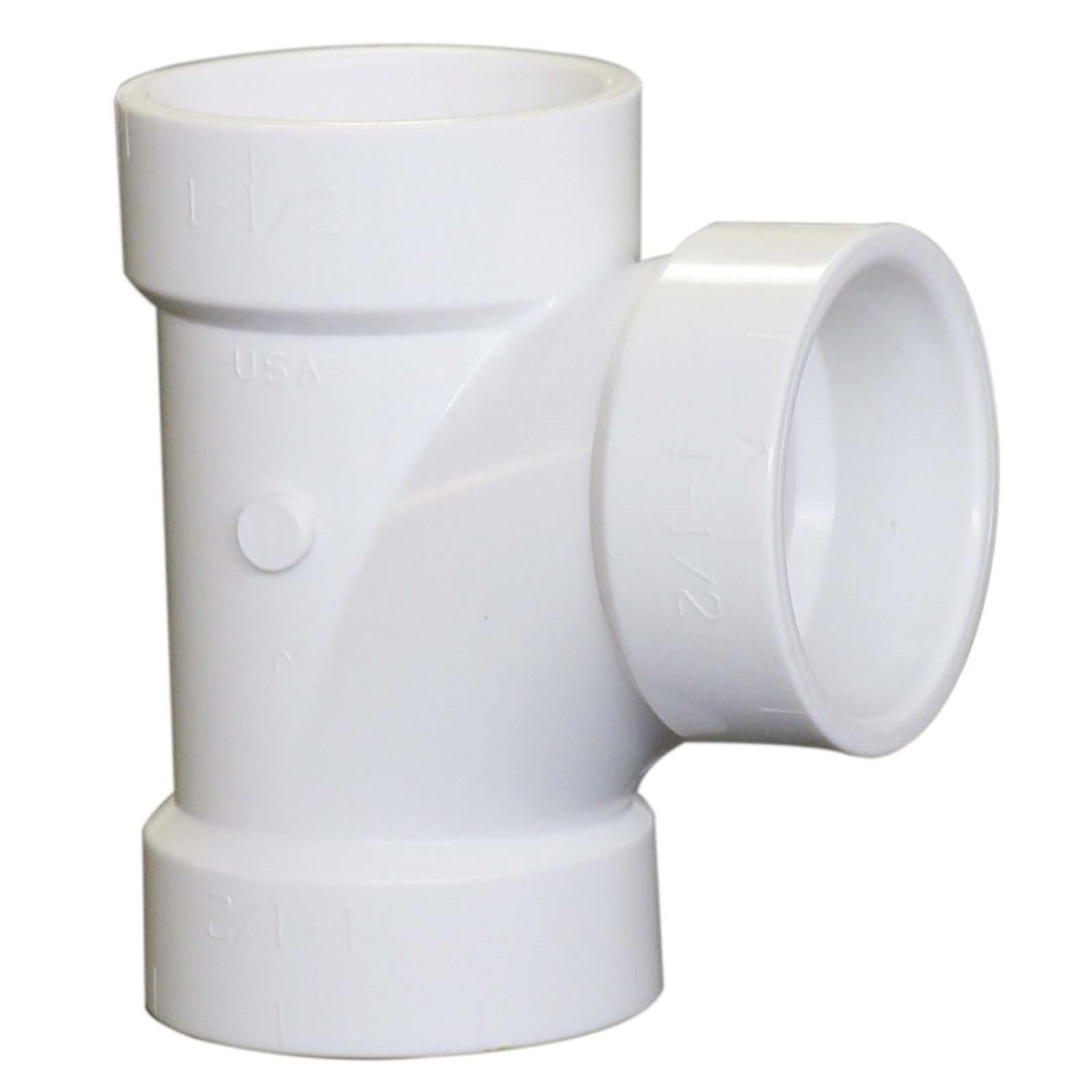 55593 3 X 3 X 2 HUB X HUB X HUB PVC SANITARY TEE 90°