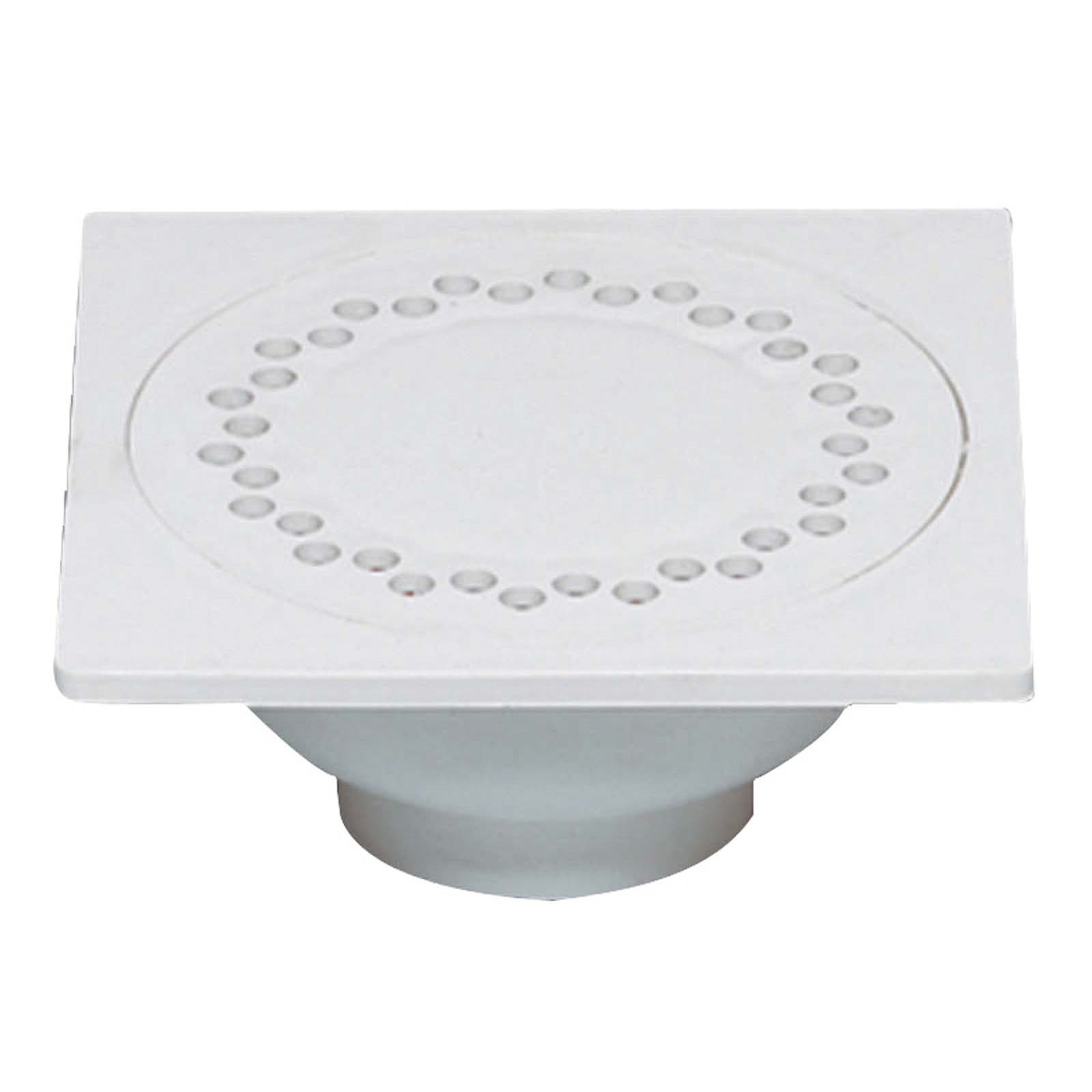 80278 9 X 9 PVC BELL TRAP DRAIN WITH OUTLET FITS 3 OR 4