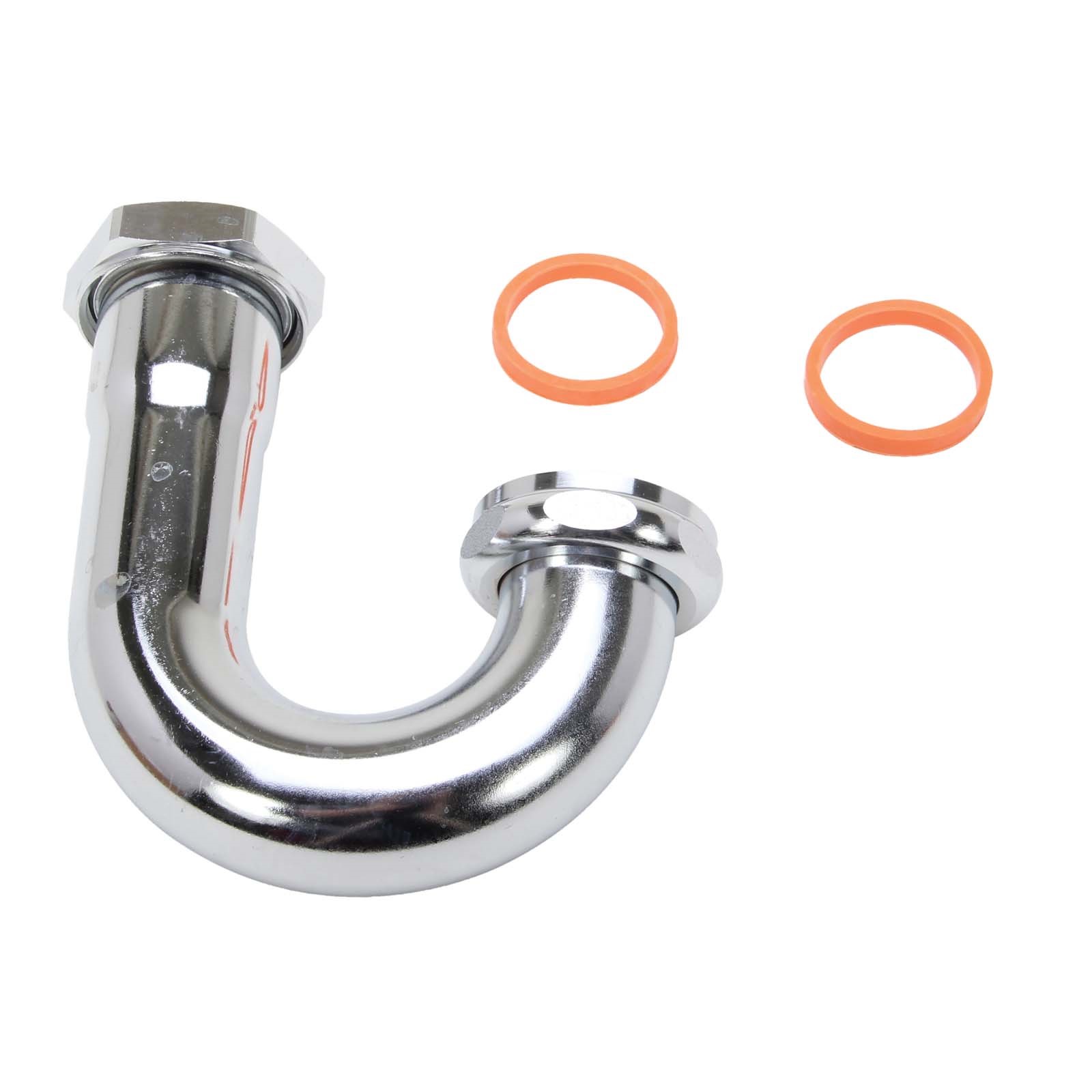 50867 1-1/4 17 GAUGE SLIP JOINT J-BEND WITH ROD BRASS NU