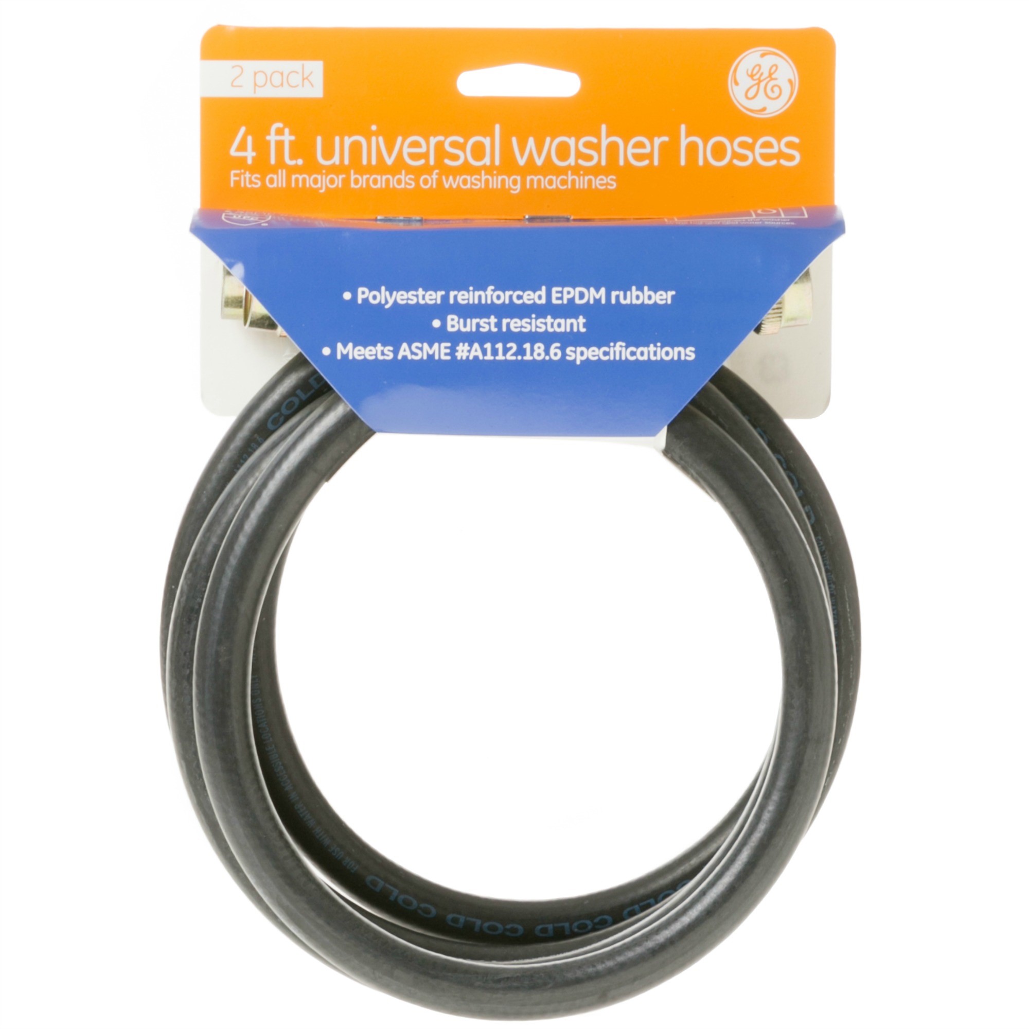 PM14X10002 2PK 4FT RUBBER INLET HOSES