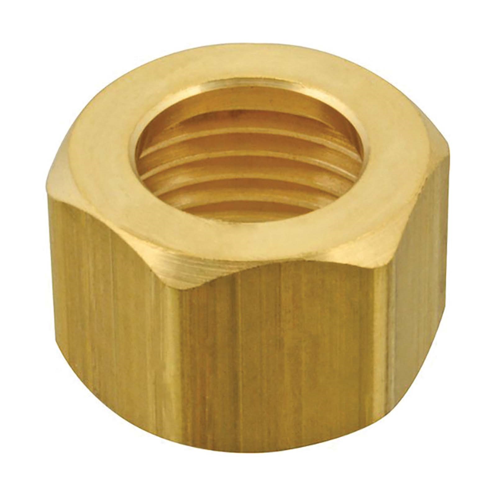 36729 BRASS HEX FAUCET SHANK NUT FOR T&S RIGID BASE FAUC