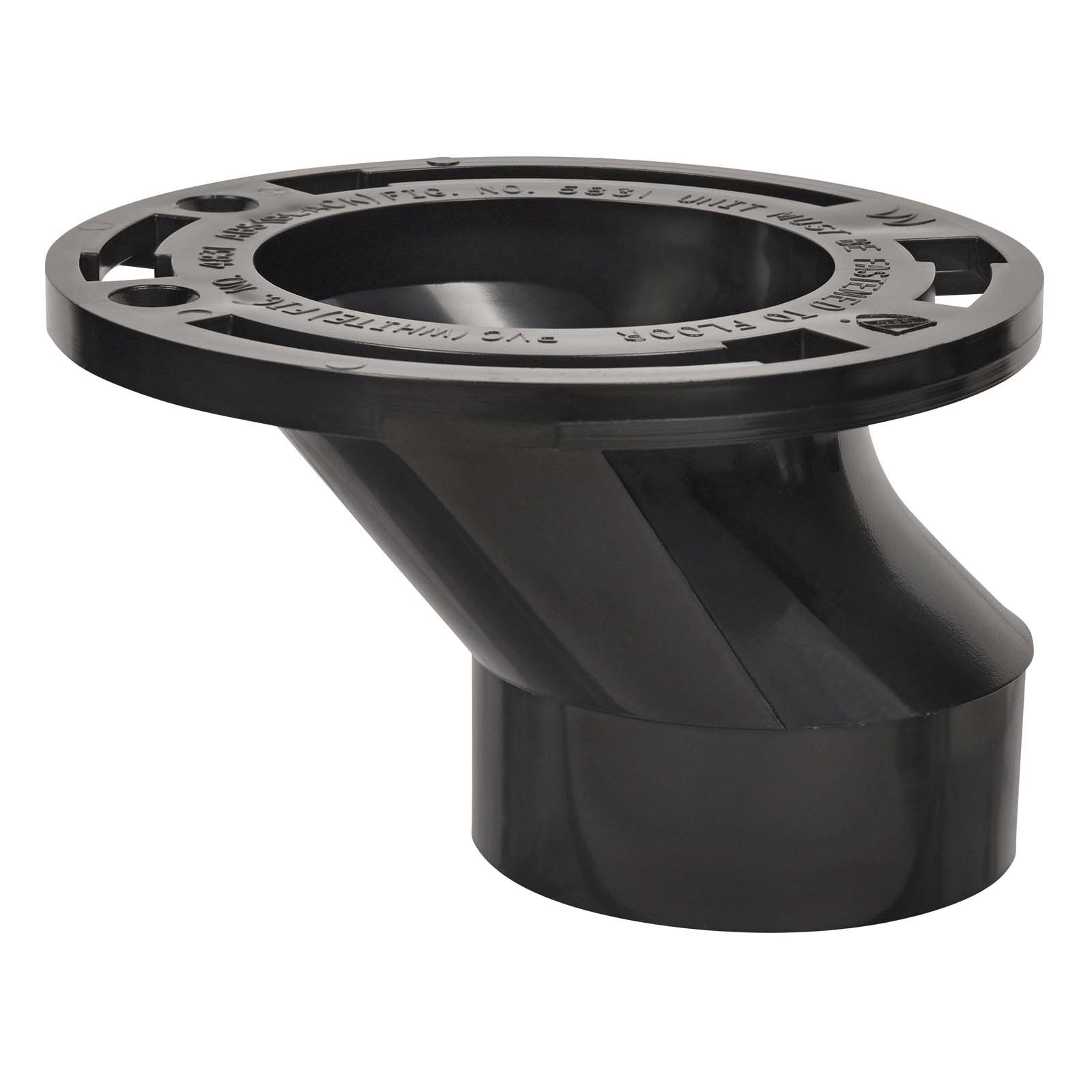 80287 5831 OFFSET CLOSET FLANGE, 3 ID X 4 OD, ABS