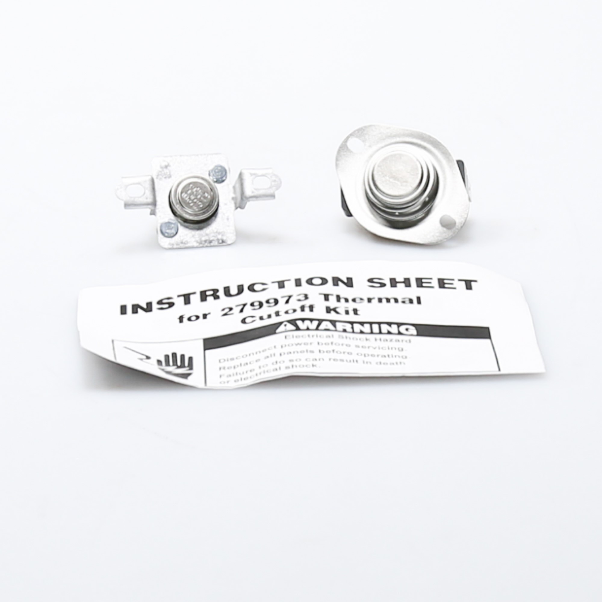 279973 Whirlpool Dryer Thermal Cut Off and High Limit Thermostat Kit