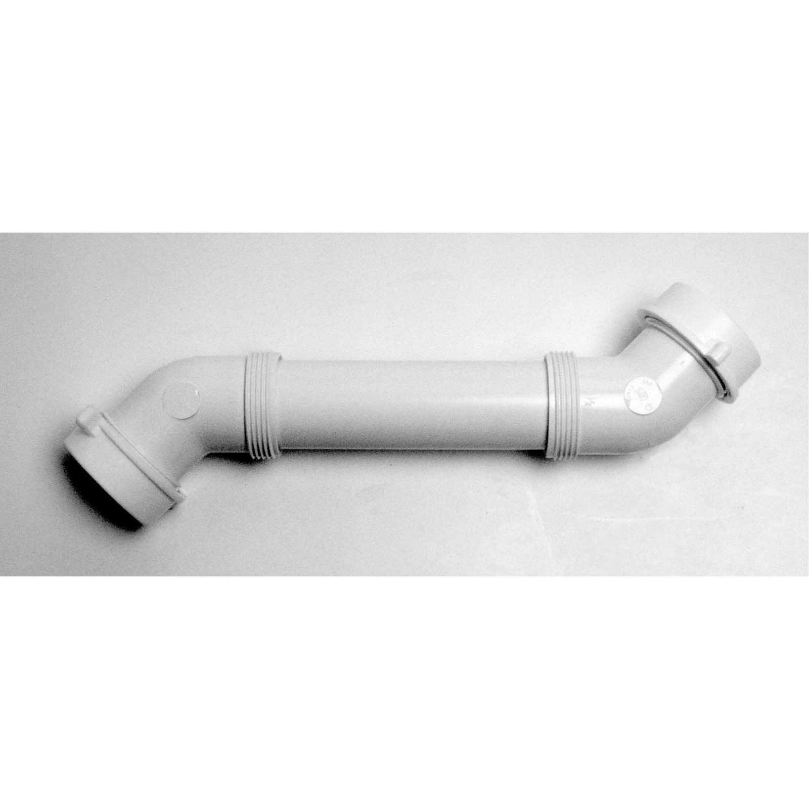 55498 1-1/2 PVC DOUBLE SINK OFFSET WHITE