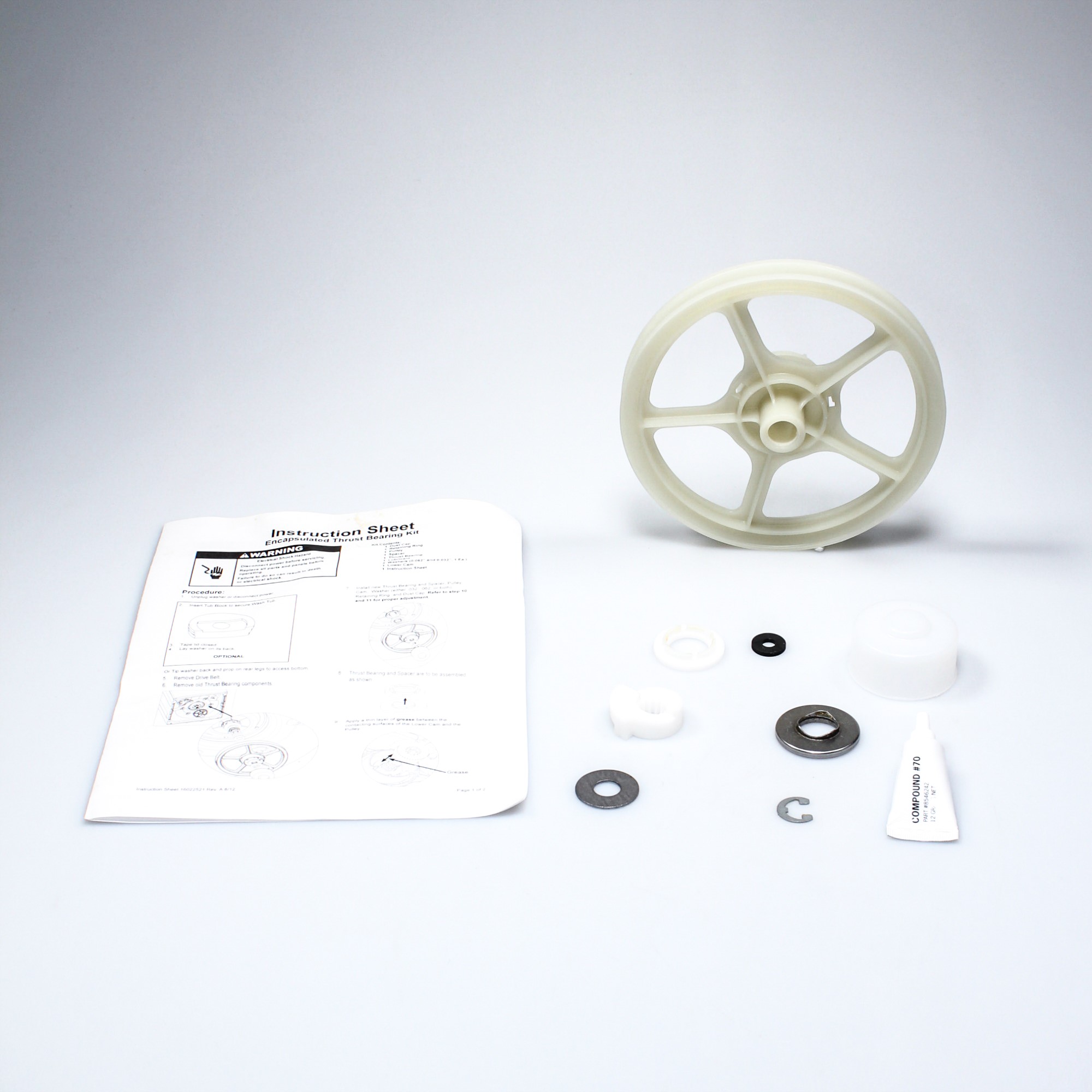 12002213 Whirlpool Washer Pulley and Thrust Bearing Kit